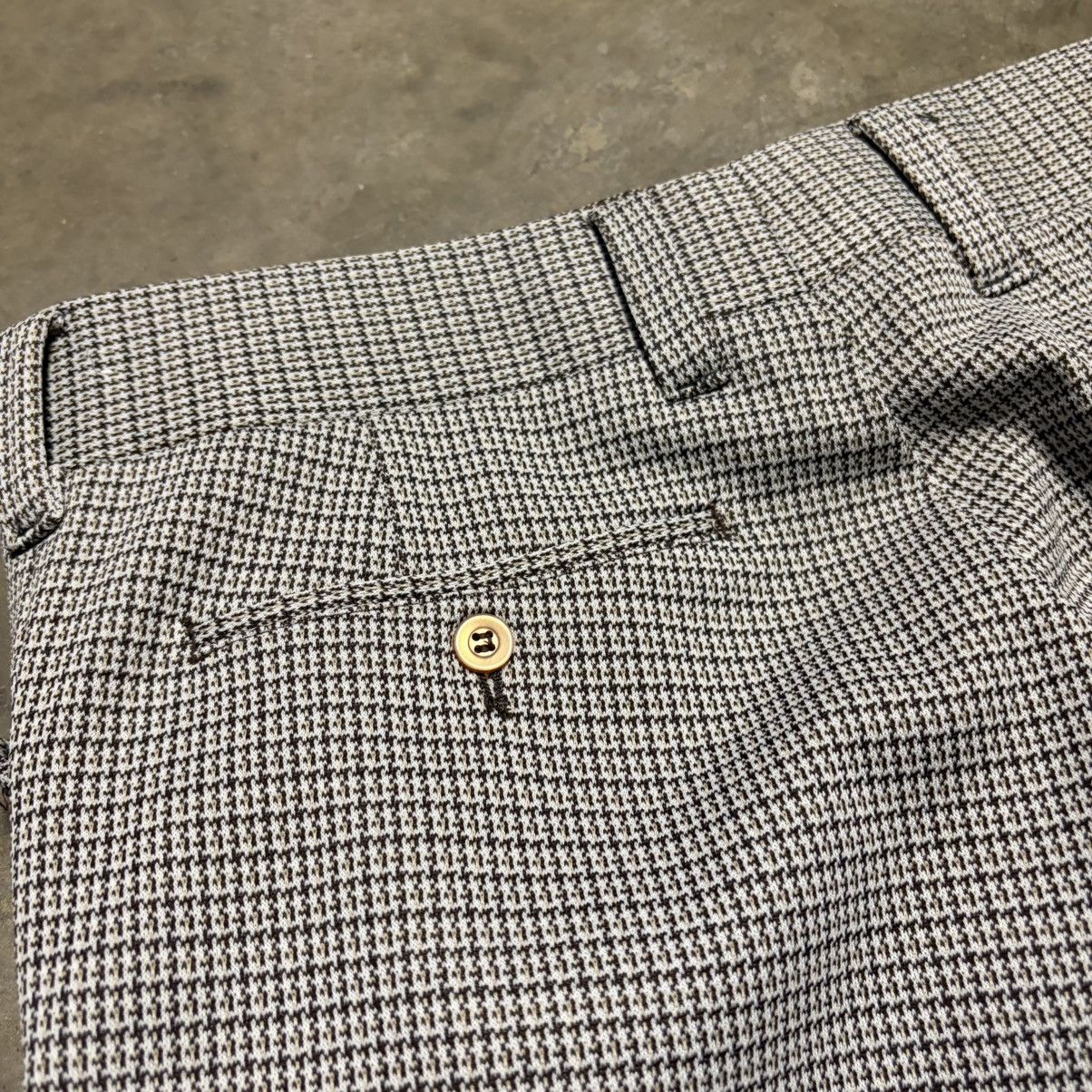Vintage Vintage 80s Houndstooth Pants Pleated Trousers Preppy Flare Size US 34 / EU 50 - 9 Thumbnail
