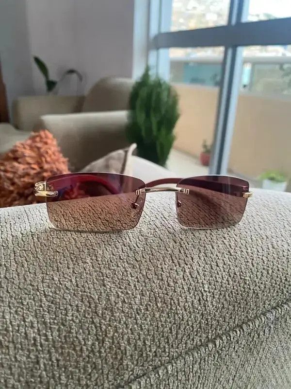 Electric Visual Rimless Square Sunglasses Size ONE SIZE - 3 Thumbnail