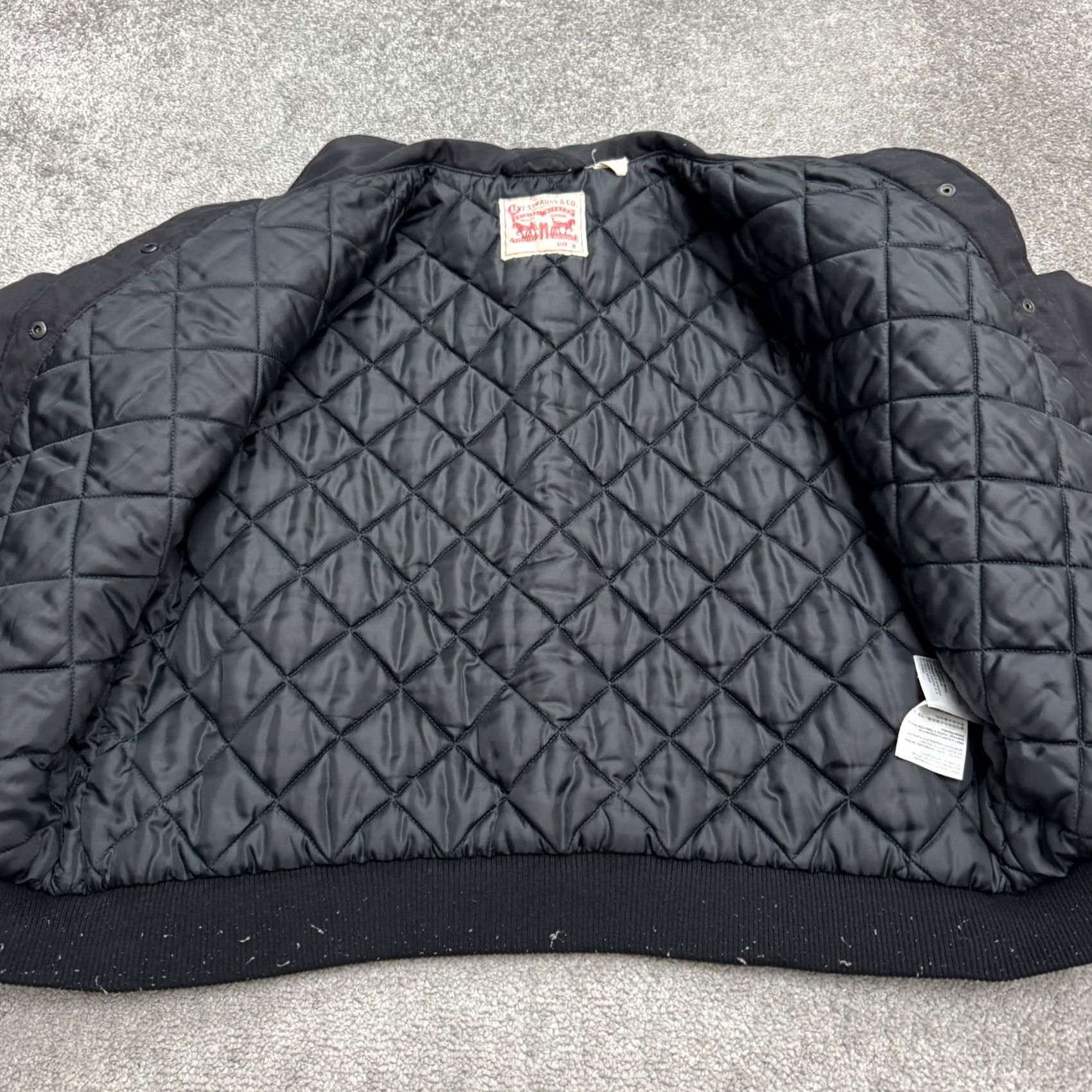 Levi's Levi's Thermore Insulated Quilted Jacket Womens XL Black Padded Snap Button Up Size XL / US 12-14 / IT 48-50 - 3 Thumbnail