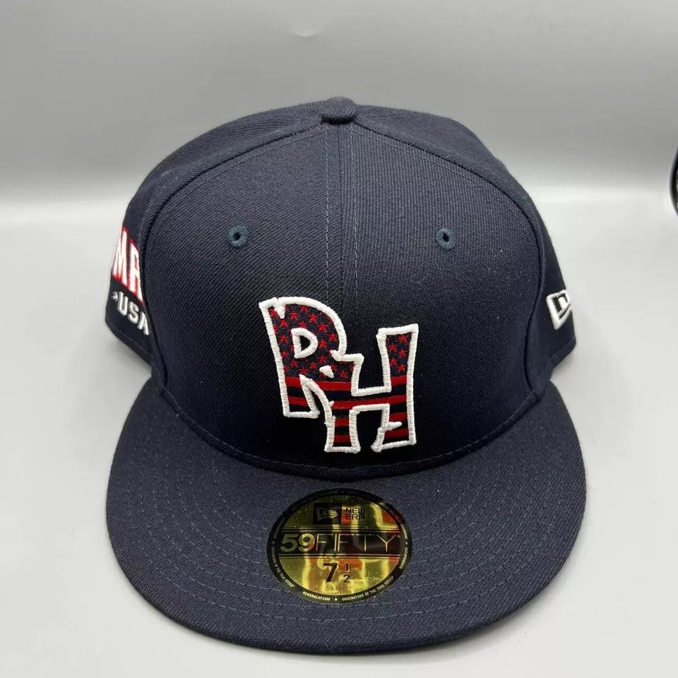 New Era Midland RockHounds Hat Men 7 1/2 Black MiLB Fitted Cap New Size ONE SIZE - 2 Thumbnail