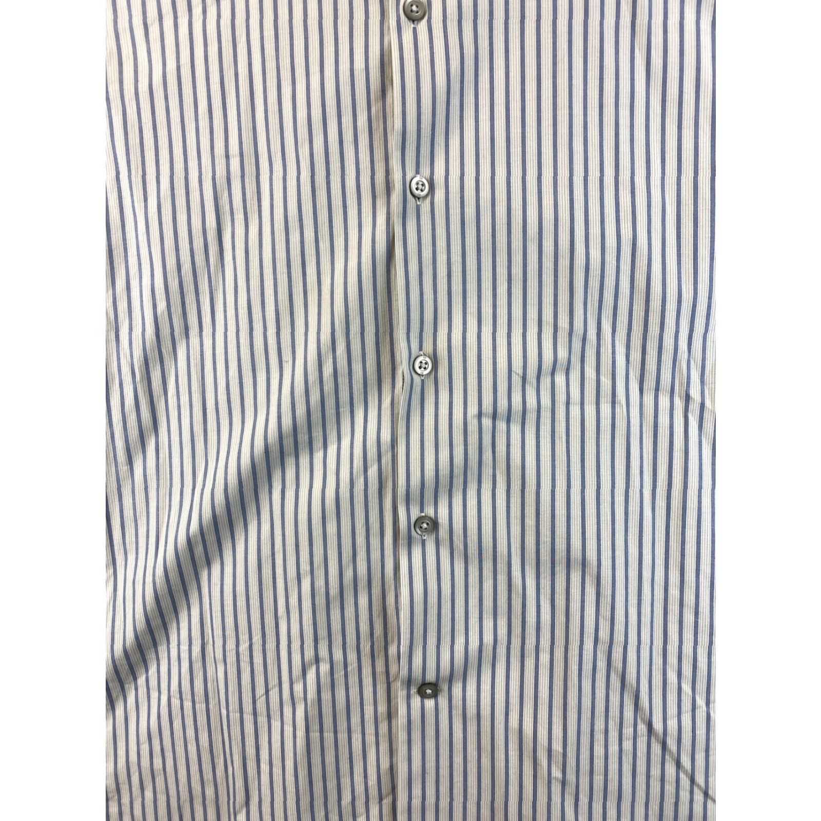 Banana Republic Banana Republic Shirt Men's Size L 16/16.5 Gray Fit Stripes 87-42 Size US L / EU 52-54 / 3 - 2 Thumbnail