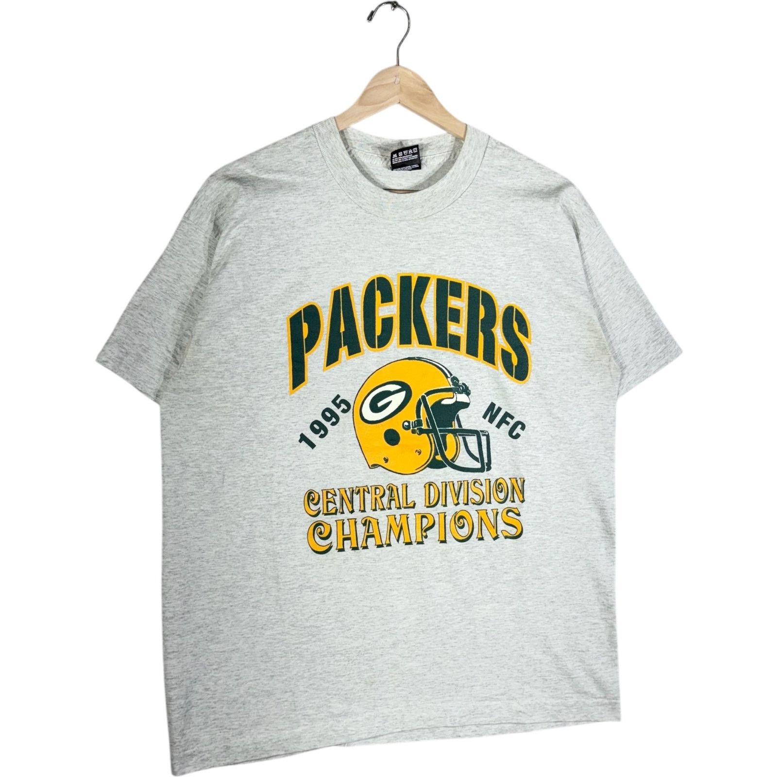Fruit Of The Loom Vintage Green Bay Packers Central Division Champs Tee 1995 Size US L / EU 52-54 / 3 - 4 Thumbnail