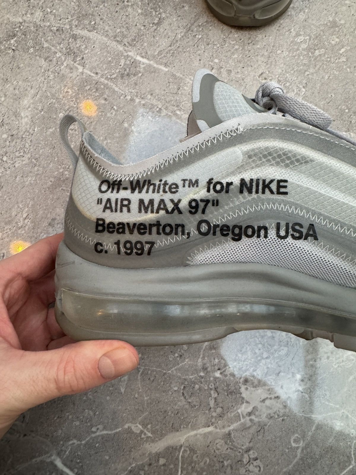 Nike × Off-White Nike Off-White Air Max 97 ‘Menta’ - UK9/US10 Size US 10 / EU 43 - 22 Thumbnail