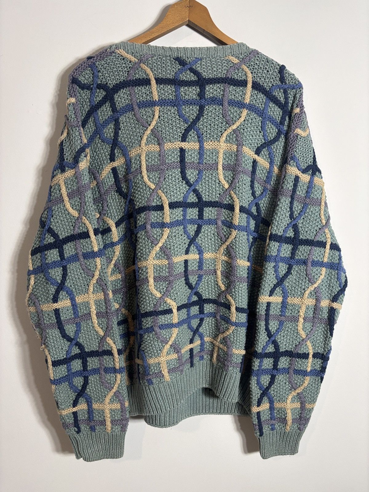 Vintage Vintage Gulf Traders Heavy Cable Knit Sweater Geometric XL Size US XL / EU 56 / 4 - 3 Thumbnail