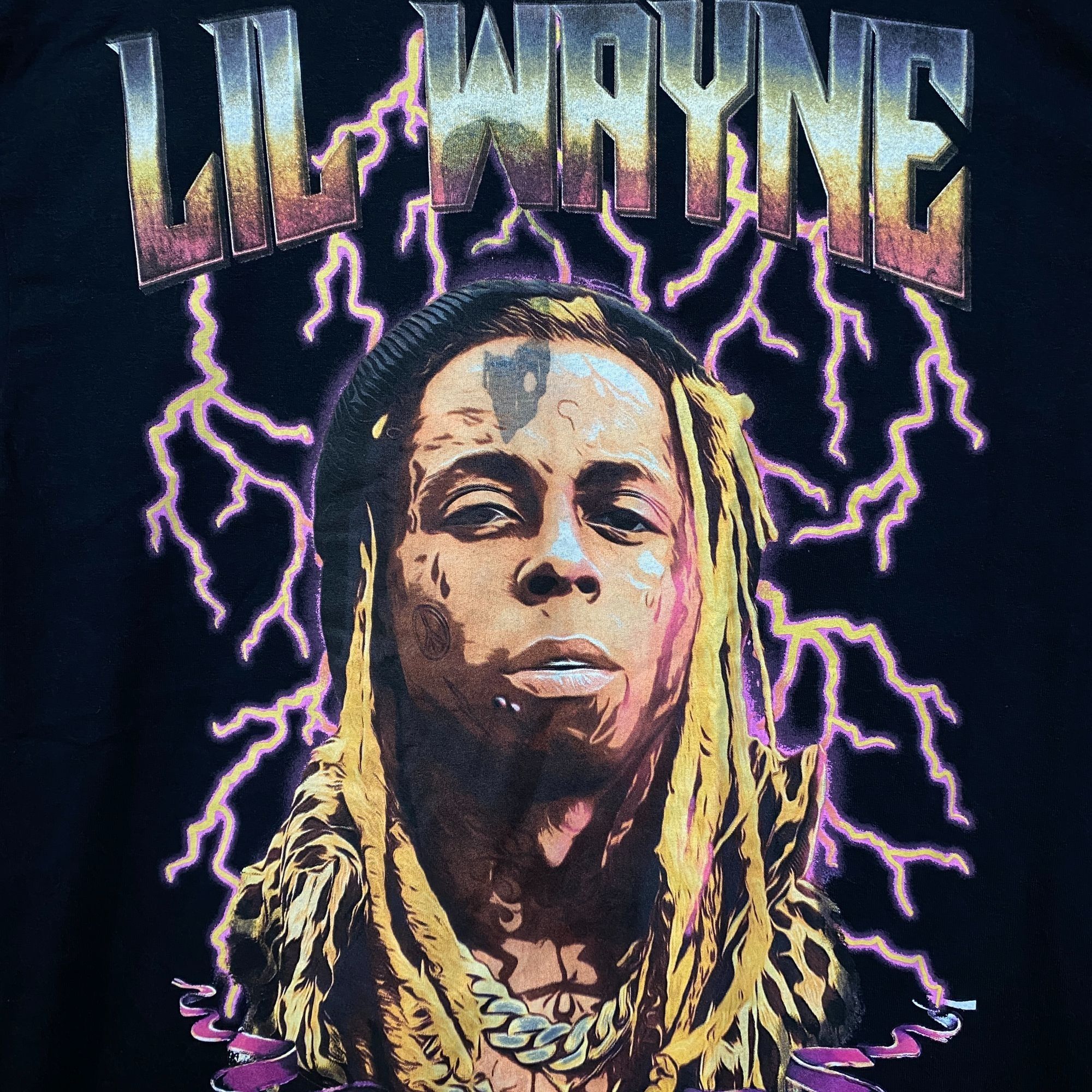 Lil Wayne Reason Lil Wayne A Milli Lightning Black T-Shirt Large Size US L / EU 52-54 / 3 - 2 Thumbnail