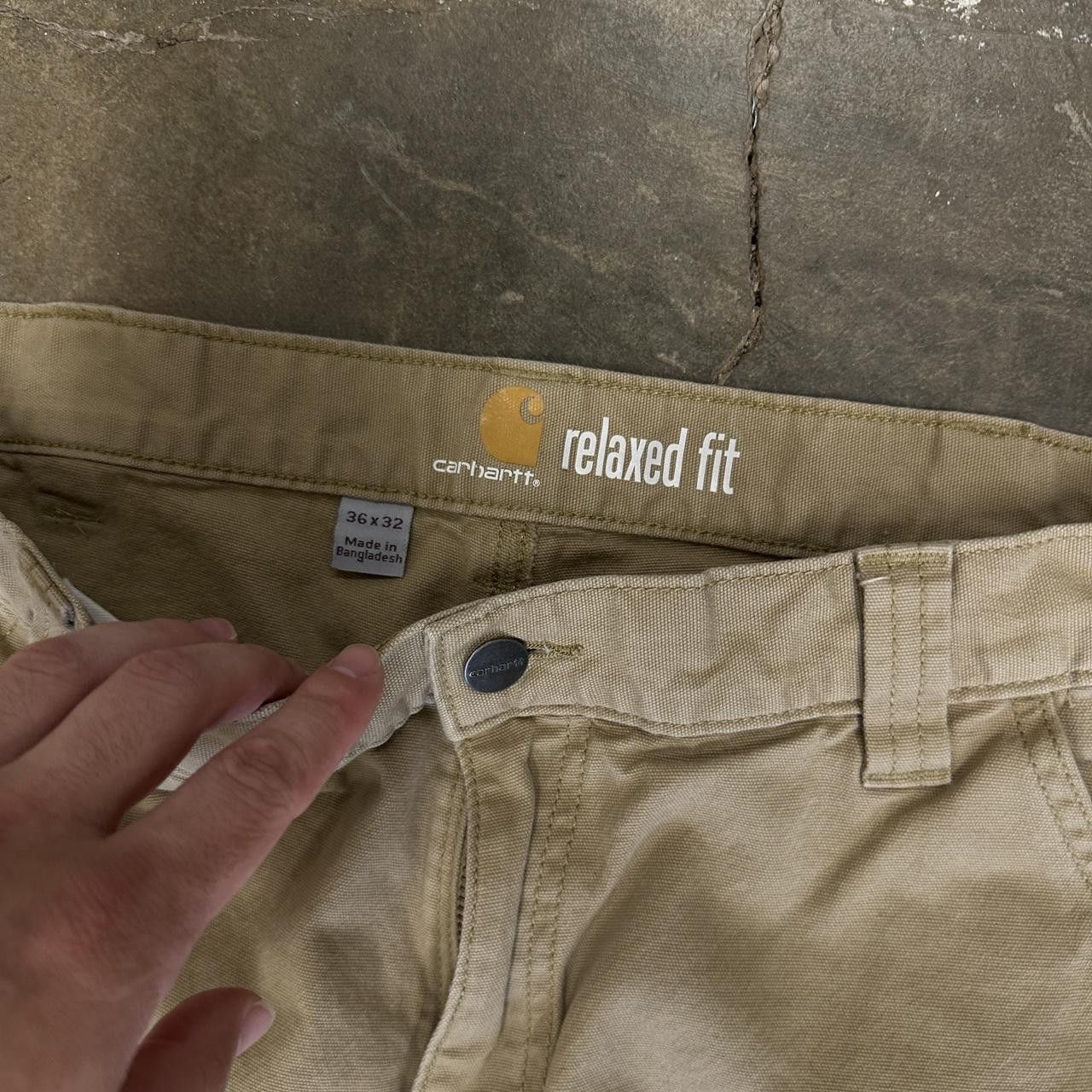 Carhartt Vintage Carhartt Relaxed Fit Carpenter Pants 36 x 32 Tan Size US 36 / EU 52 - 4 Thumbnail