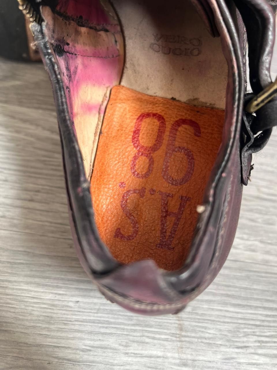 A.S.98 A.S.98 Cracked Leather Veg Tan Derby Avant Garde Shoes Size US 8 / EU 41 - 7 Thumbnail