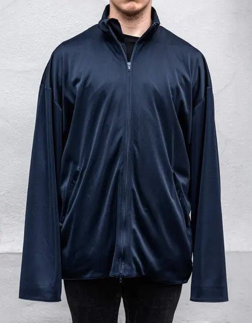 Balenciaga Balenciaga Navy Blue High Sheen Oversized Tracksuit Jacket Size US S / EU 44-46 / 1 - 3 Thumbnail