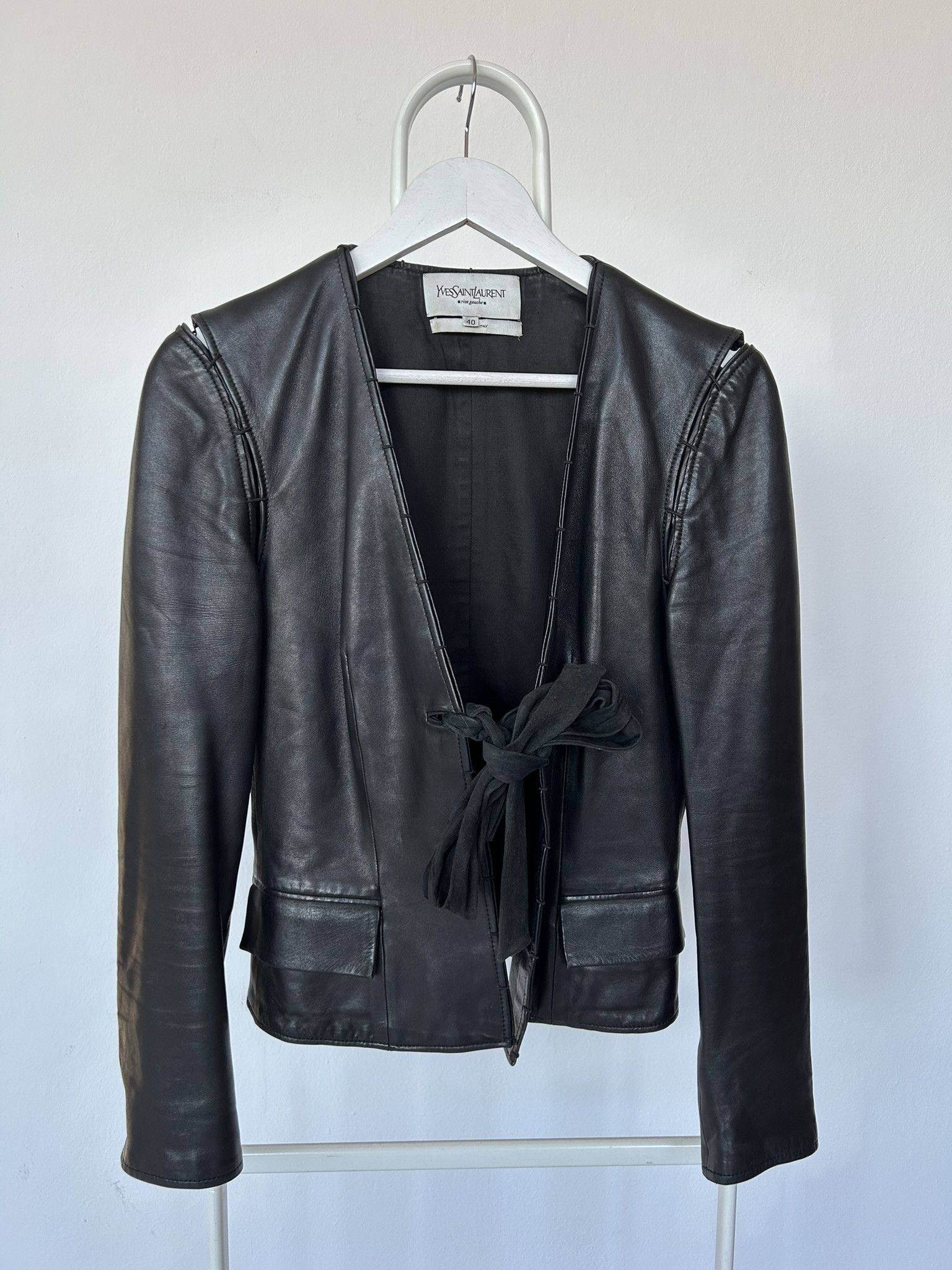 Yves Saint Laurent YSL Rive Gauche Tom Ford era leather jacket Size M / US 6-8 / IT 42-44 - 1 Thumbnail