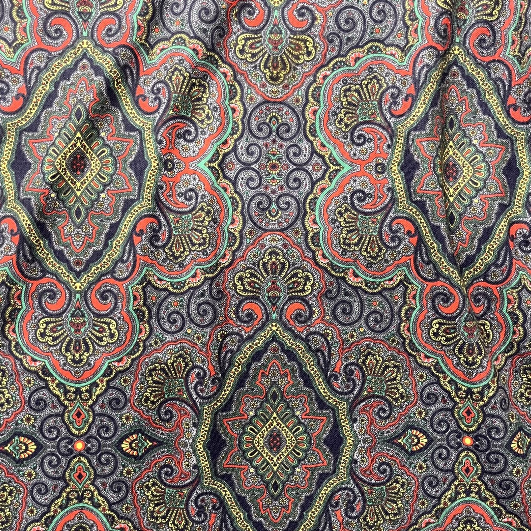 Asos ASOS Polo Shirt Mens 2XLT Multicolor Paisley Short Sleeve Collared Knit Shirt Mens 2XLT Paisley Multicolor Knit Polo Shirt Size US XXL / EU 58 / 5 - 2 Thumbnail