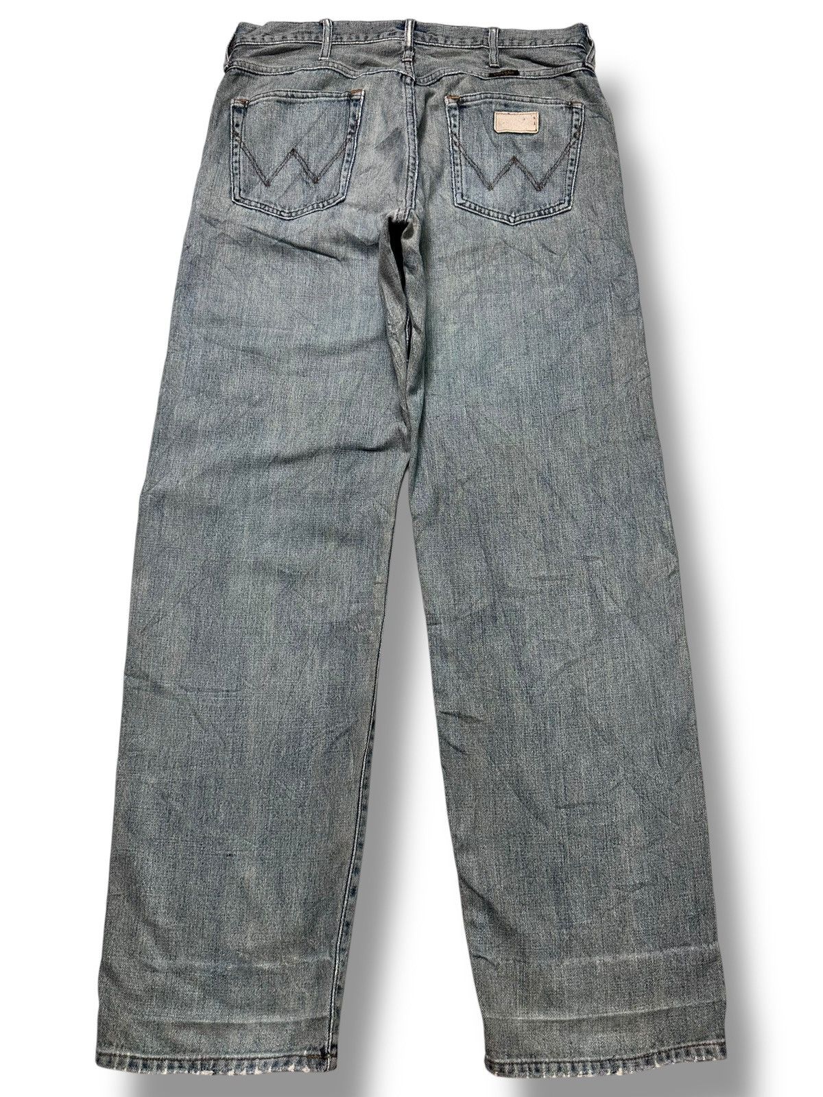 Wrangler Wrangler Vintage With Distressed Baggy Loose Style & Faded Size US 33 - 2 Thumbnail
