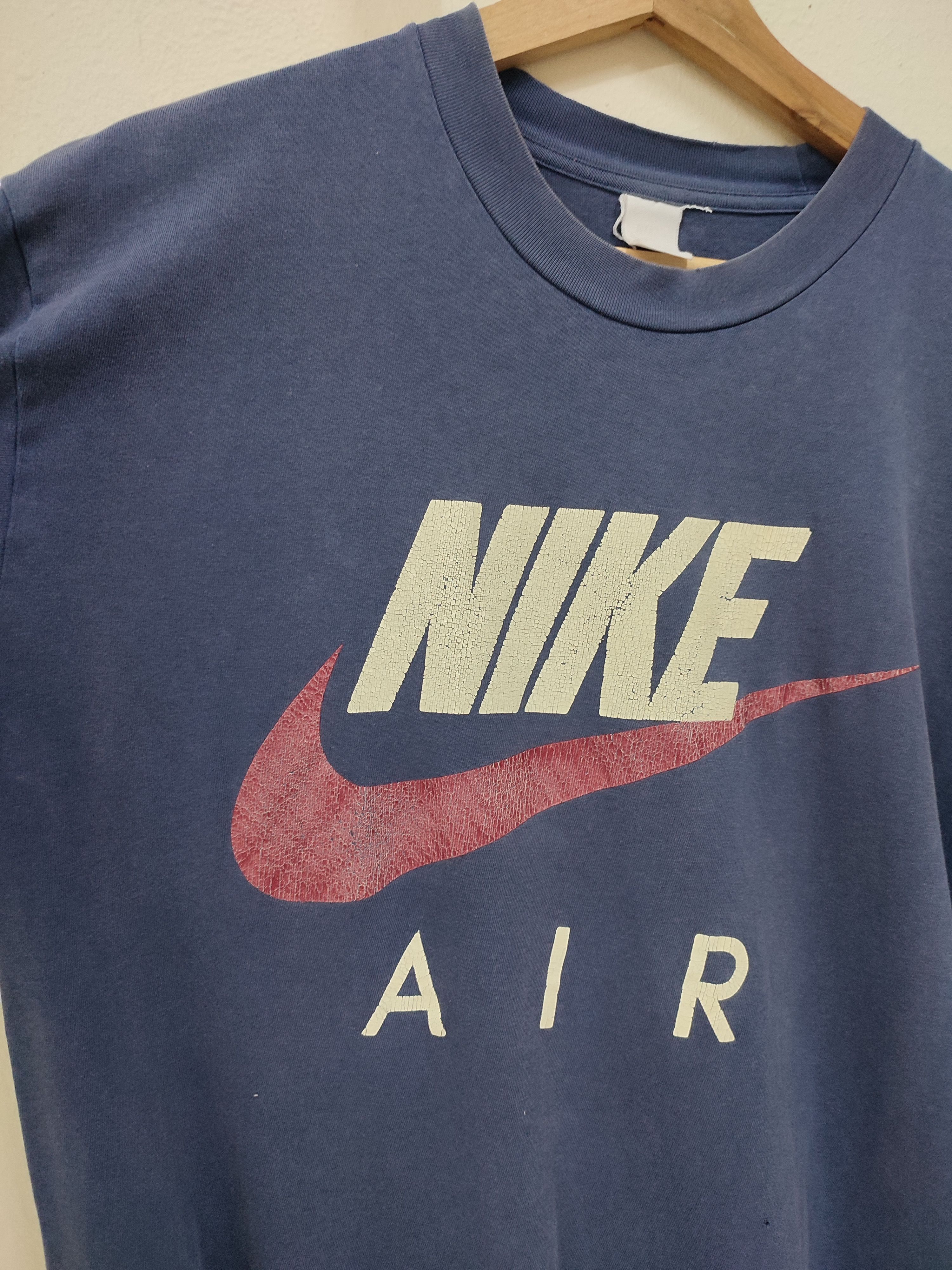 Nike 90s Nike Air Big Logo Single Stitch Tee Size US M / EU 48-50 / 2 - 2 Thumbnail