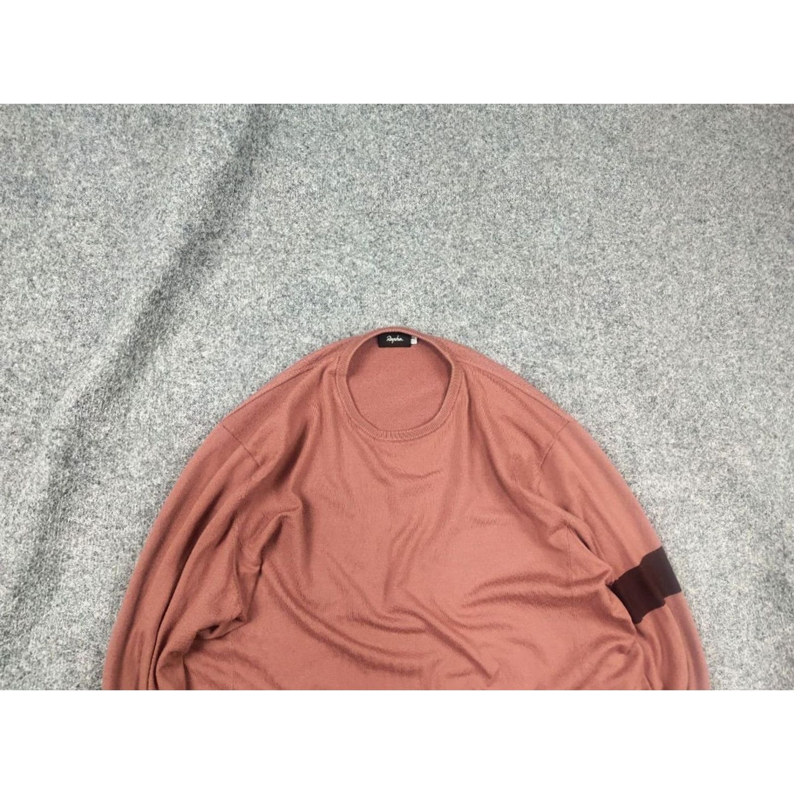 Rapha Rapha Casual Merino Wool Blend Crew Neck Knit Jumper Sweater Cycling Zip pocket XL Coral Women/Men? Size US XL / EU 56 / 4 - 4 Thumbnail