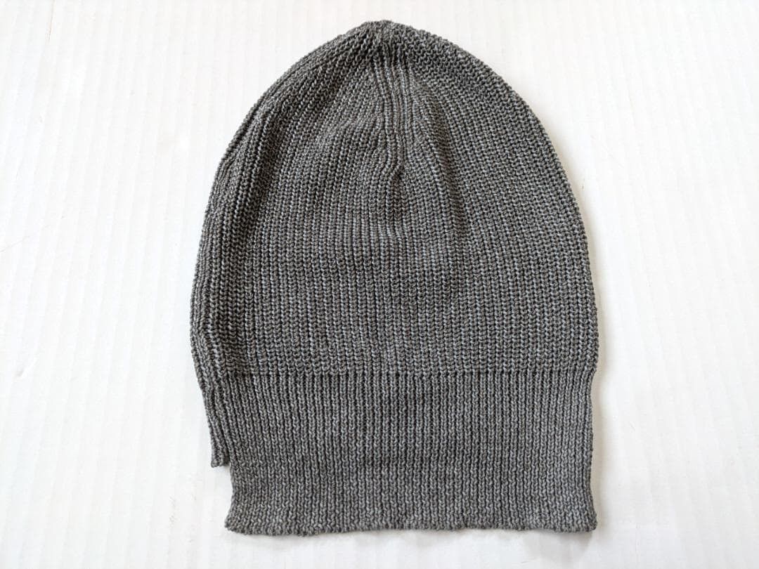 The Viridi-anne 7G-Paper Mix Knit Beanie Hat - Grey Size ONE SIZE - 3 Thumbnail