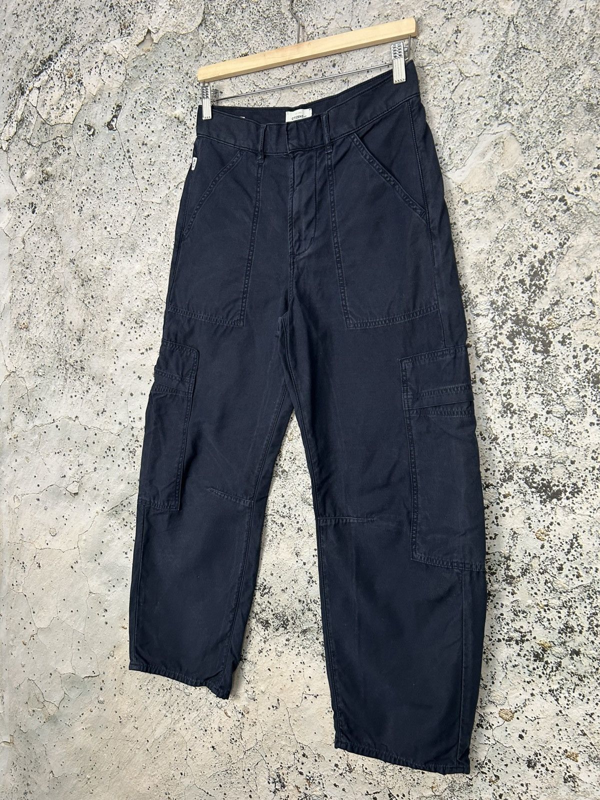 Citizens Of Humanity Citizen of Humanity Navy Cargo Pants Designer Avant Garde Size US 26 / EU 42 - 2 Thumbnail