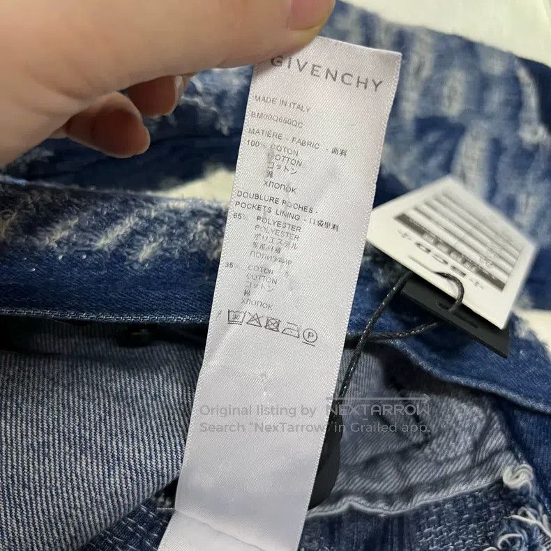 Givenchy Givenchy Distressed Denim Jacket Size M Size US M / EU 48-50 / 2 - 9 Thumbnail
