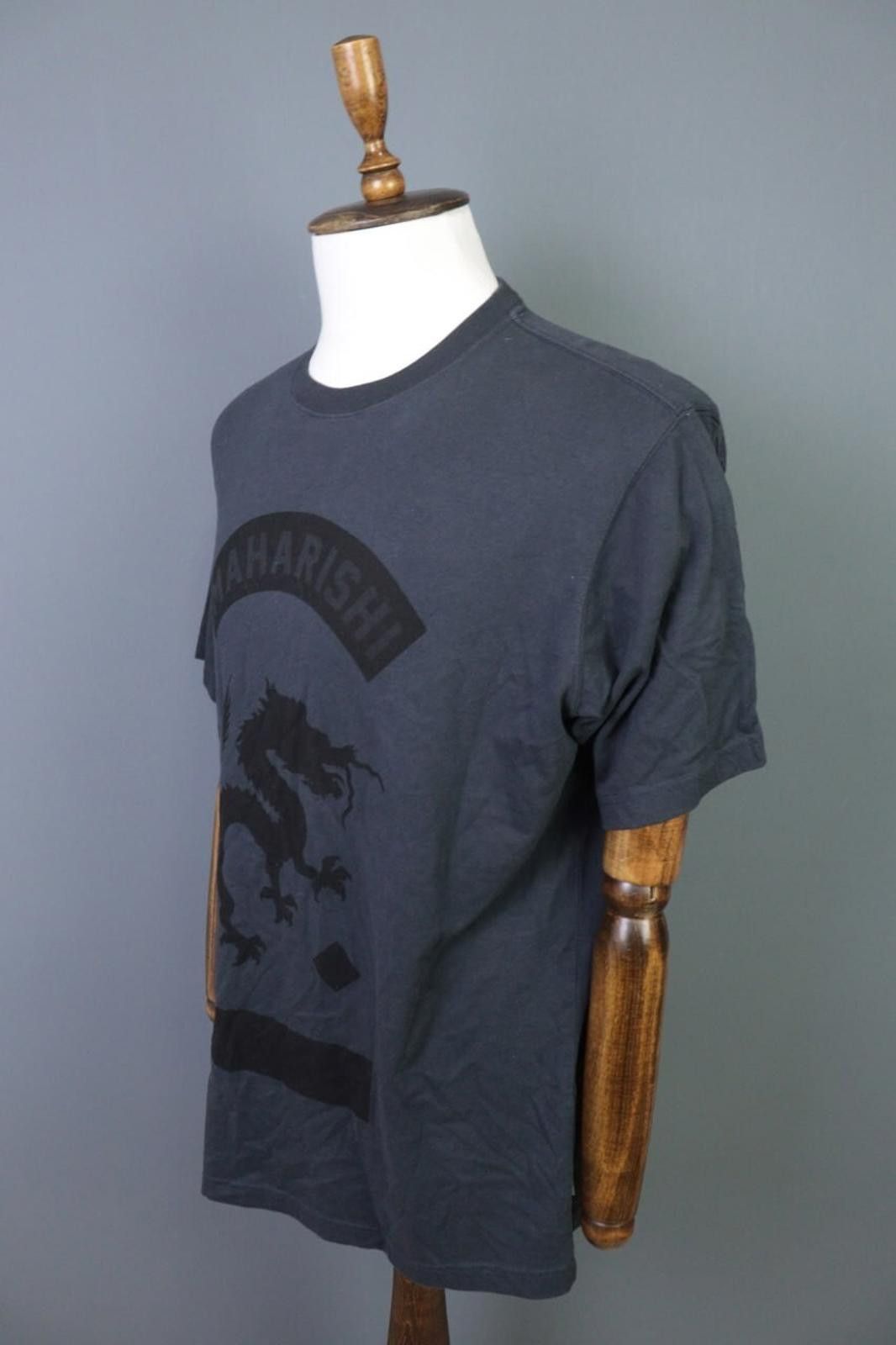 Maharishi Maharishi Blue Graphic Print 100% Cotton Shirt Top Size L Size L / US 10 / IT 46 - 6 Thumbnail