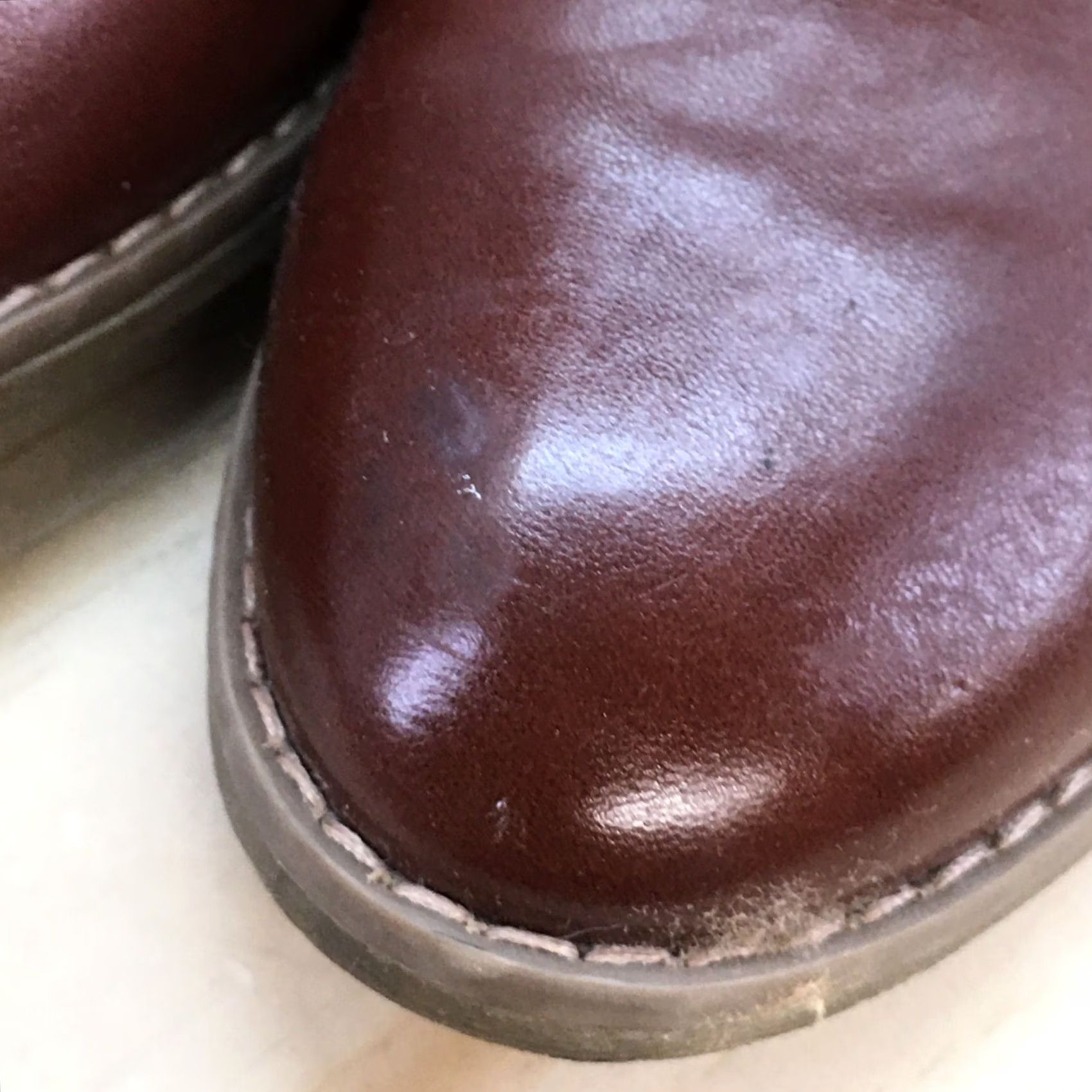Vintage Universal Thread Boots Womens 6.5 Ankle Booties Brown Faux Leather Pull On Heel Block Casual Shoes Women Size US 7 / IT 37 - 5 Thumbnail