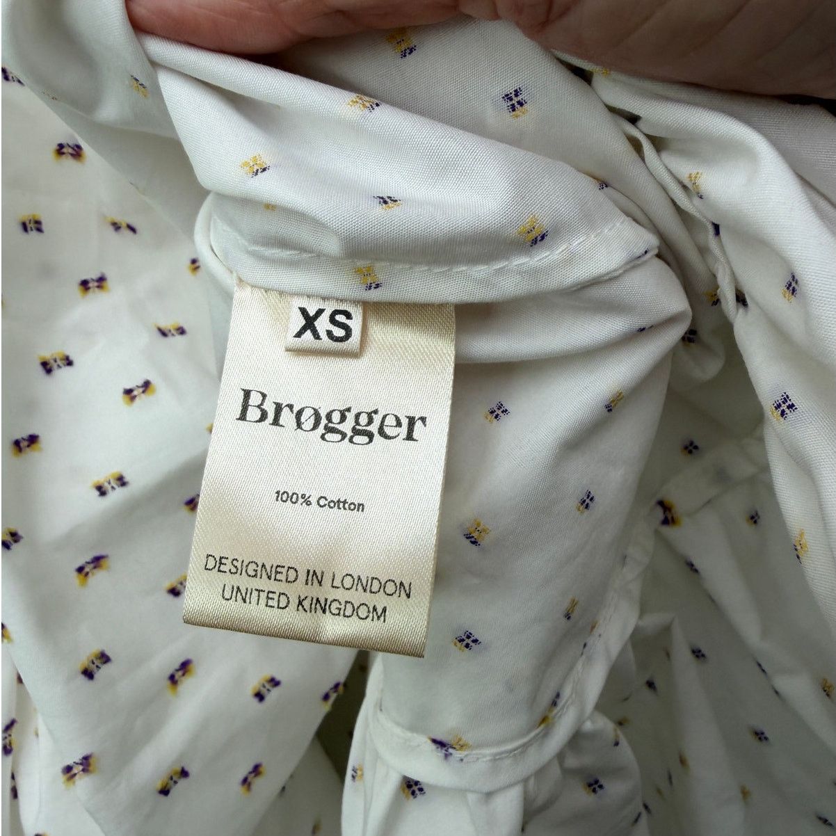 Other Brøgger Blouse White Ruffle Dobby Sleeveless Women US XS Size XS / US 0-2 / IT 36-38 - 11 Thumbnail