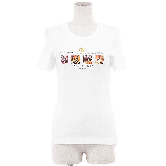 Dolce & Gabbana Dolce & Gabbana Dolce&Gabbana DG Logo T-shirt Cotton Top Cotton T-Shirts I8AEKZ G7C1E DUTY FREE for USA Size ONE SIZE - 1 Thumbnail