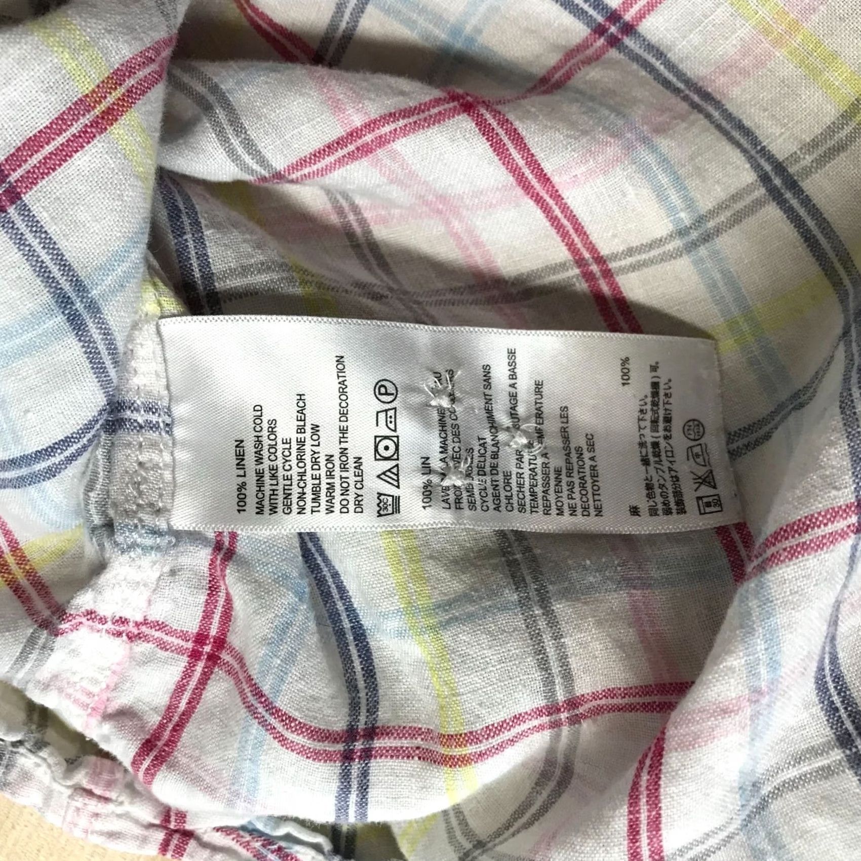 Tommy Bahama TOMMY BAHAMA Mens Large Multicolor Long Sleeve Button Collared Linen Shirt Size US L / EU 52-54 / 3 - 7 Thumbnail