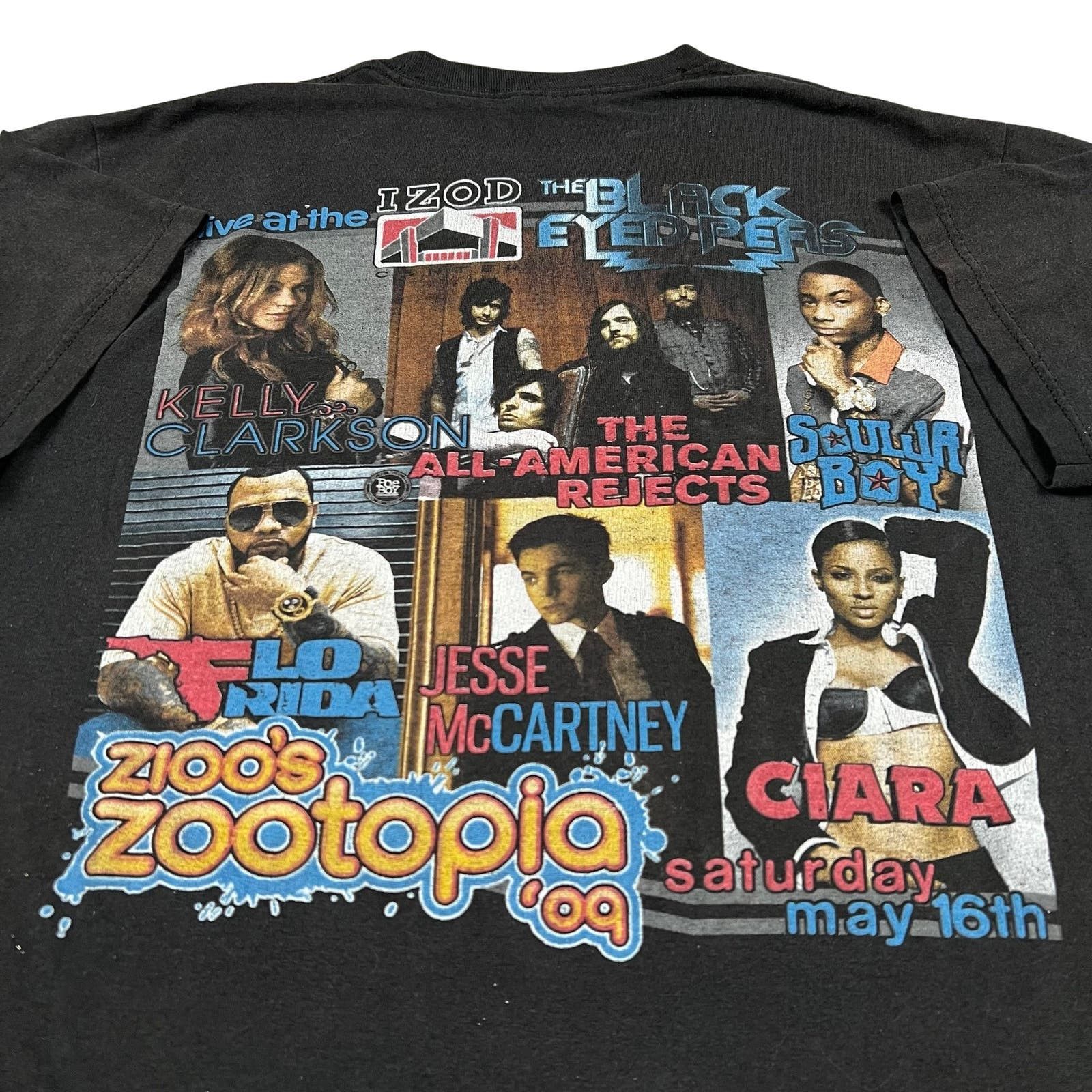 image of Rap Tees x Vintage Z100 Zootopia Music Concert 2009 Rap Band T Shirt in Black, Men's (Size Medium)