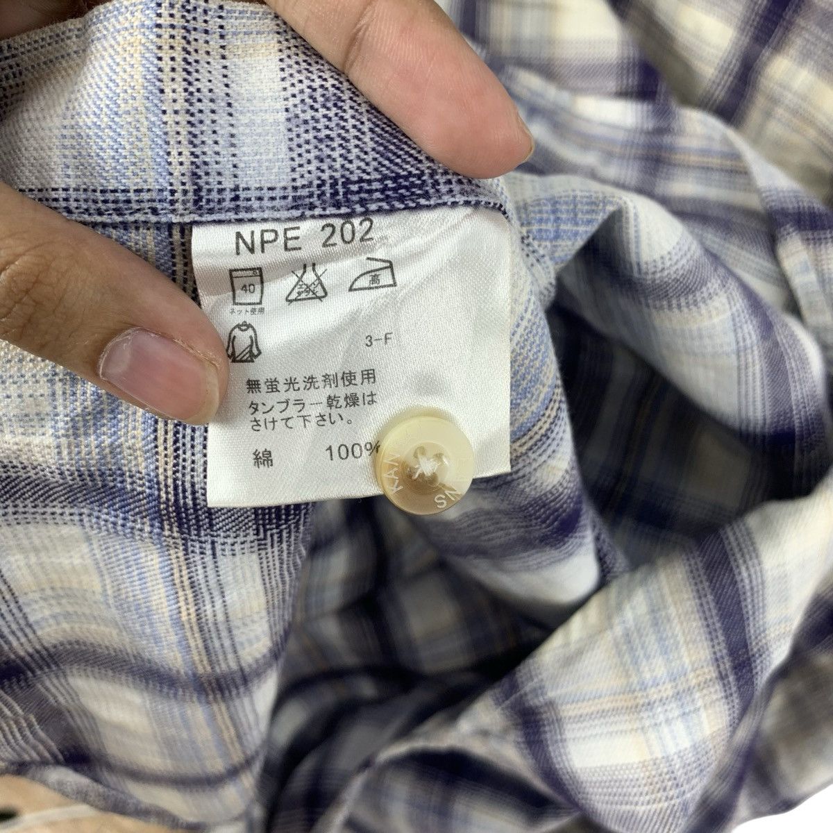 Kansai Yamamoto Vintage Kansai Jeans Plaid Button-Up Shirt Check Flannel Size US L / EU 52-54 / 3 - 9 Thumbnail