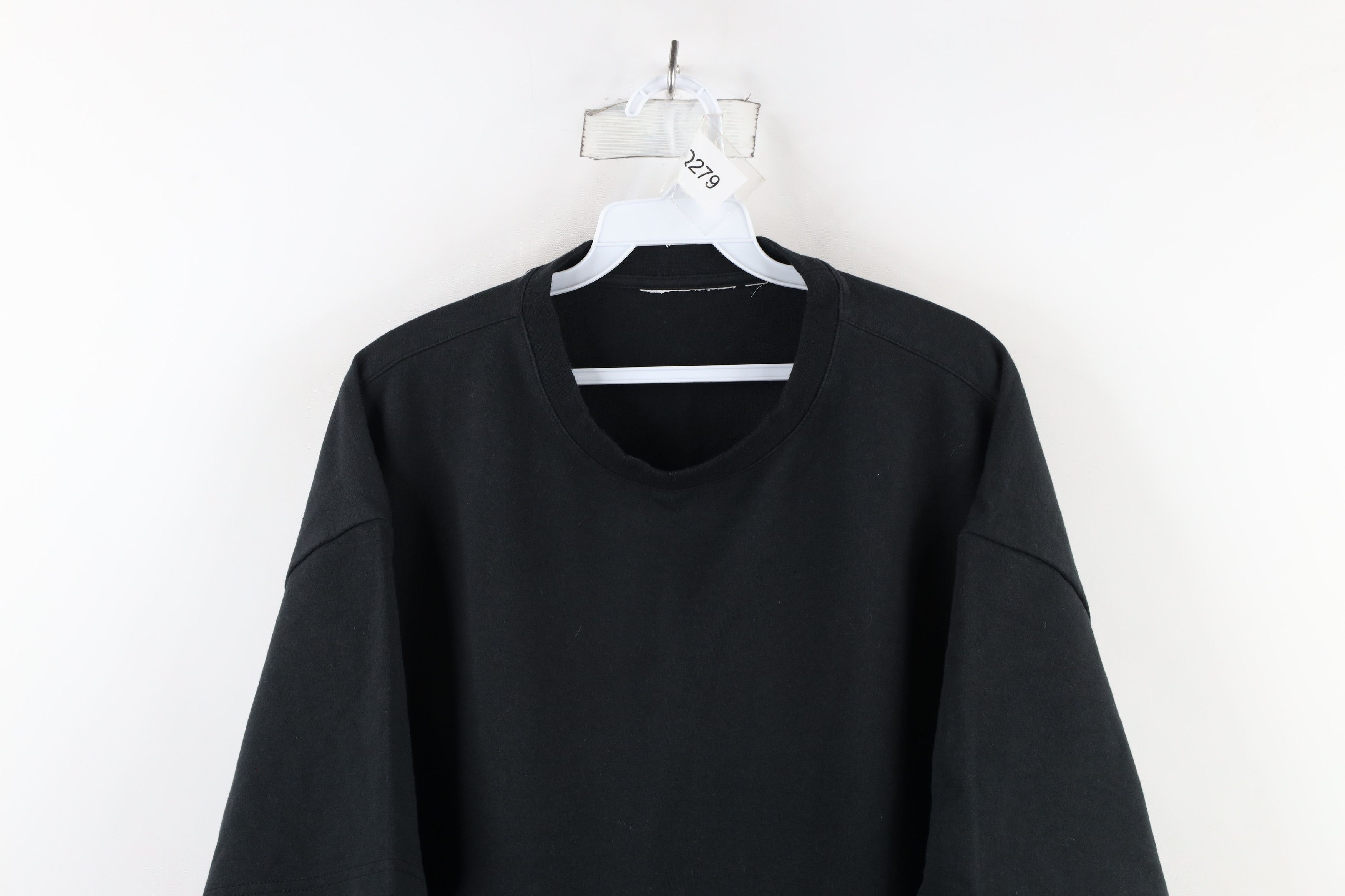 Vintage Vintage 90s Streetwear Baggy Fit Short Sleeve T-Shirt Black Size US XL / EU 56 / 4 - 2 Thumbnail