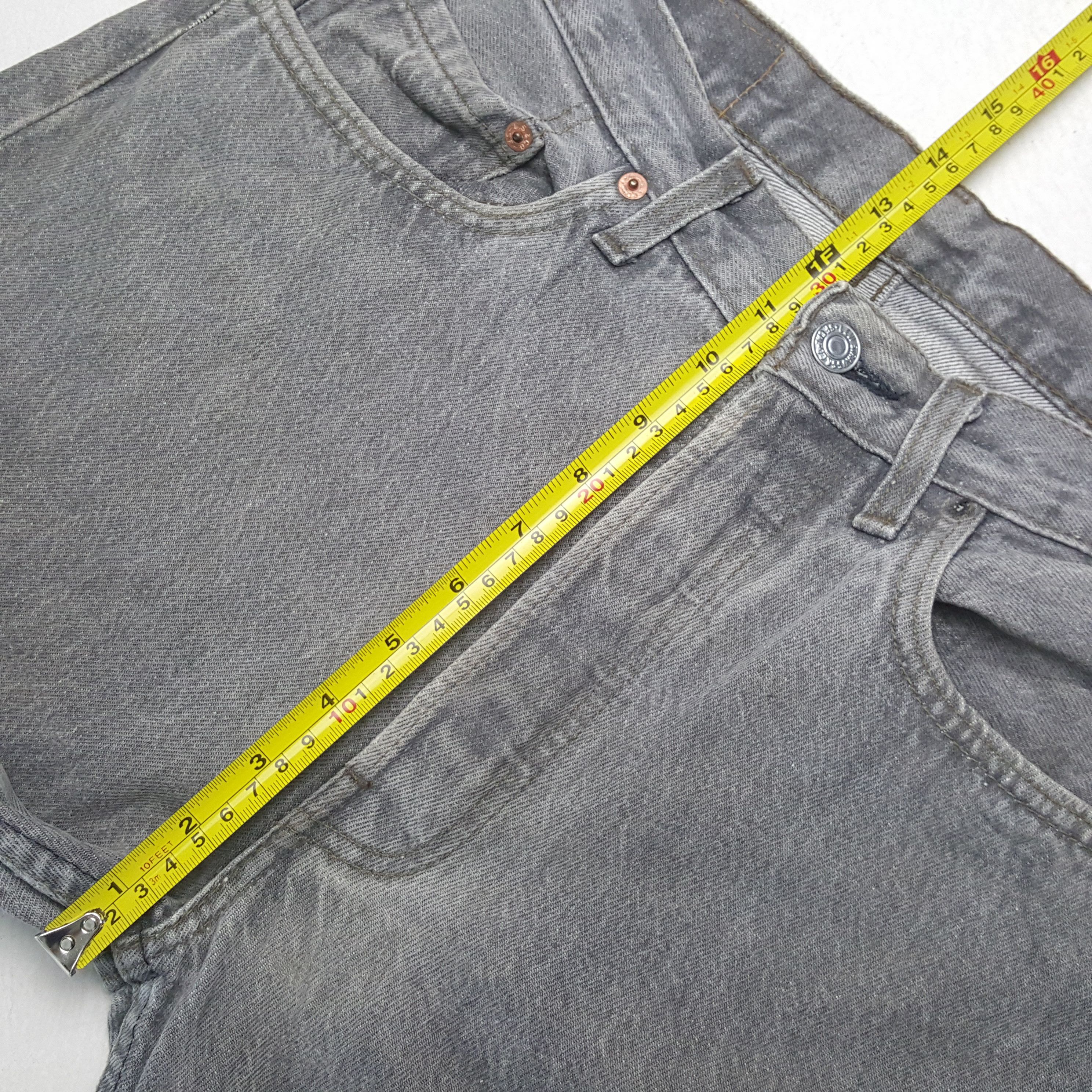Levi's Vintage 90's Levis 501 Faded Gray Denim Jeans RR10 Size US 30 / EU 46 - 8 Thumbnail