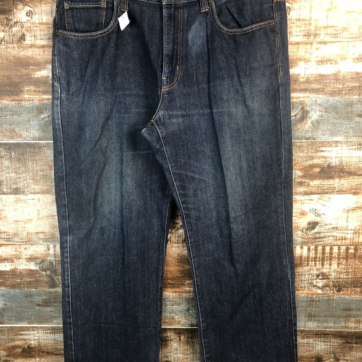 Japanese Brand DL Real Standard Blue Denim Pants #C269 Size US 35 - 5 Thumbnail