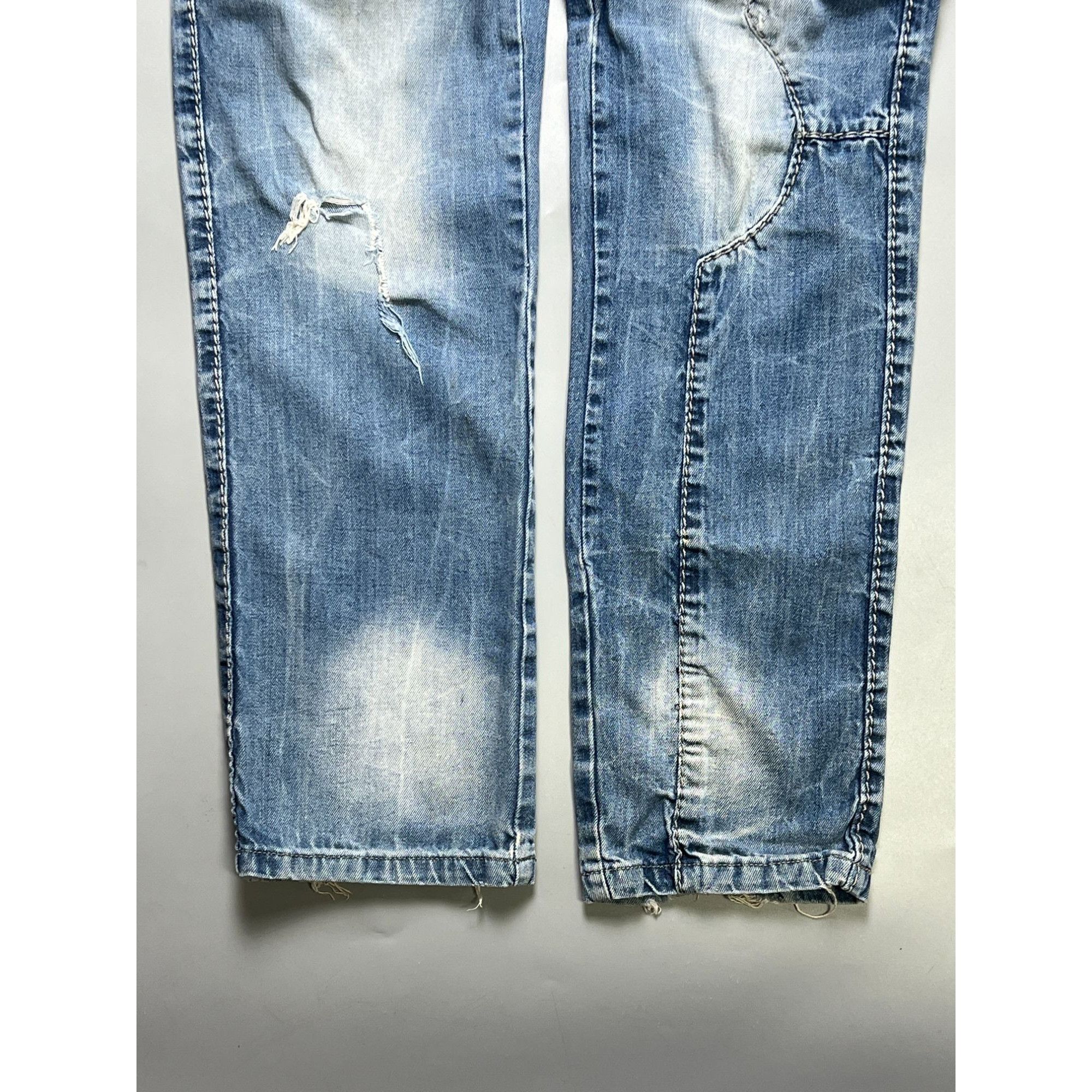 Other K&M Kosmolupo Embroidered Vintage Rap Jeans (Y1037) Size US 34 / EU 50 - 2 Thumbnail