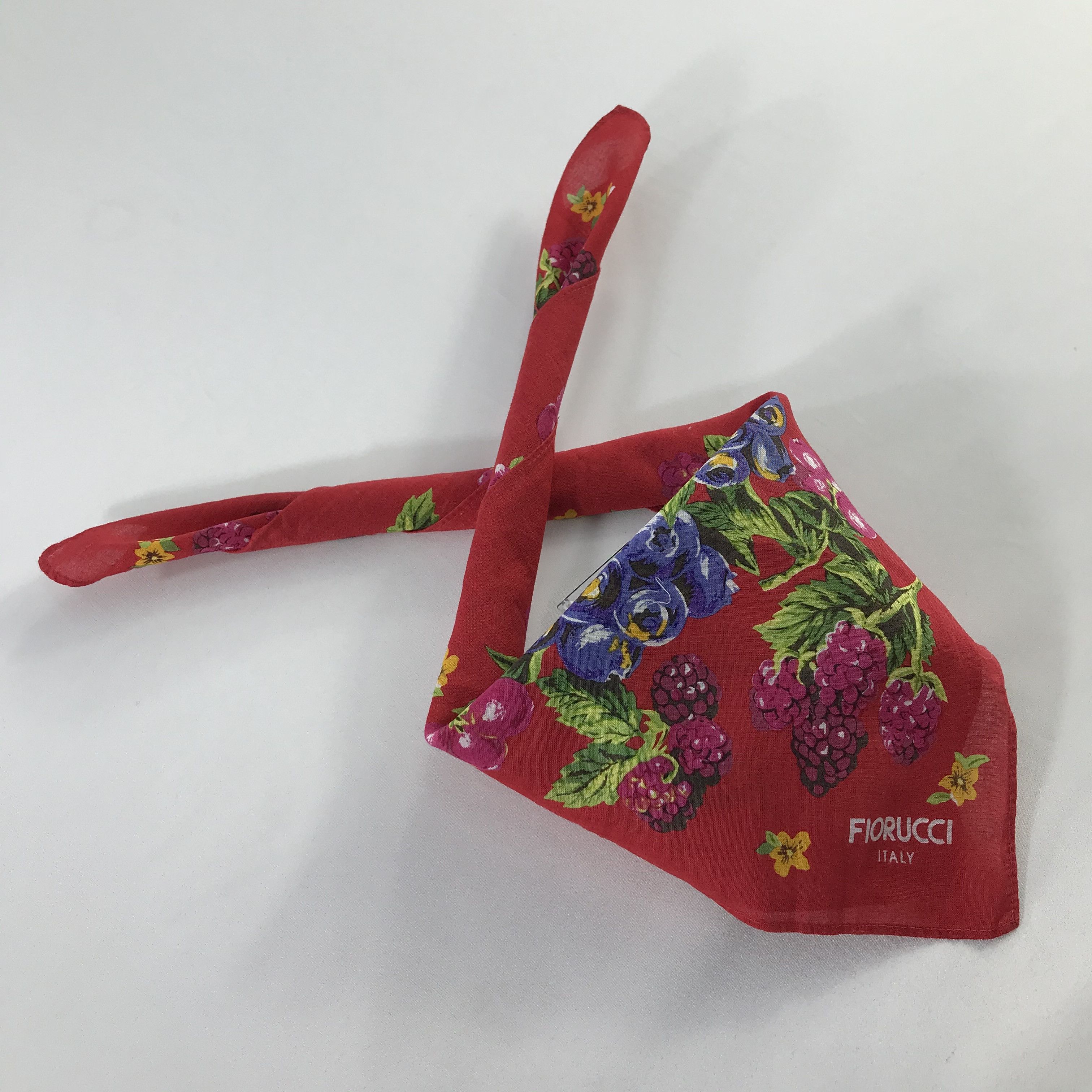 Fiorucci × Vintage Fiorucci Bandana / Handkerchief / Neckerchief - S604 Size ONE SIZE - 4 Thumbnail