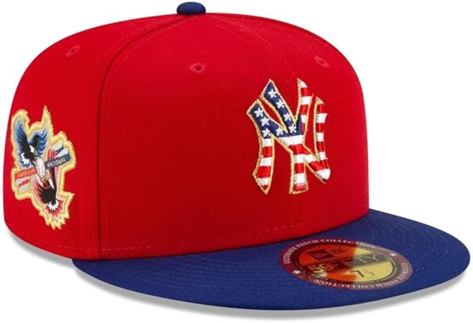 New Era New Era New York Yankees USA Independence 59FIFTY 7 3/8 Size ONE SIZE - 3 Thumbnail