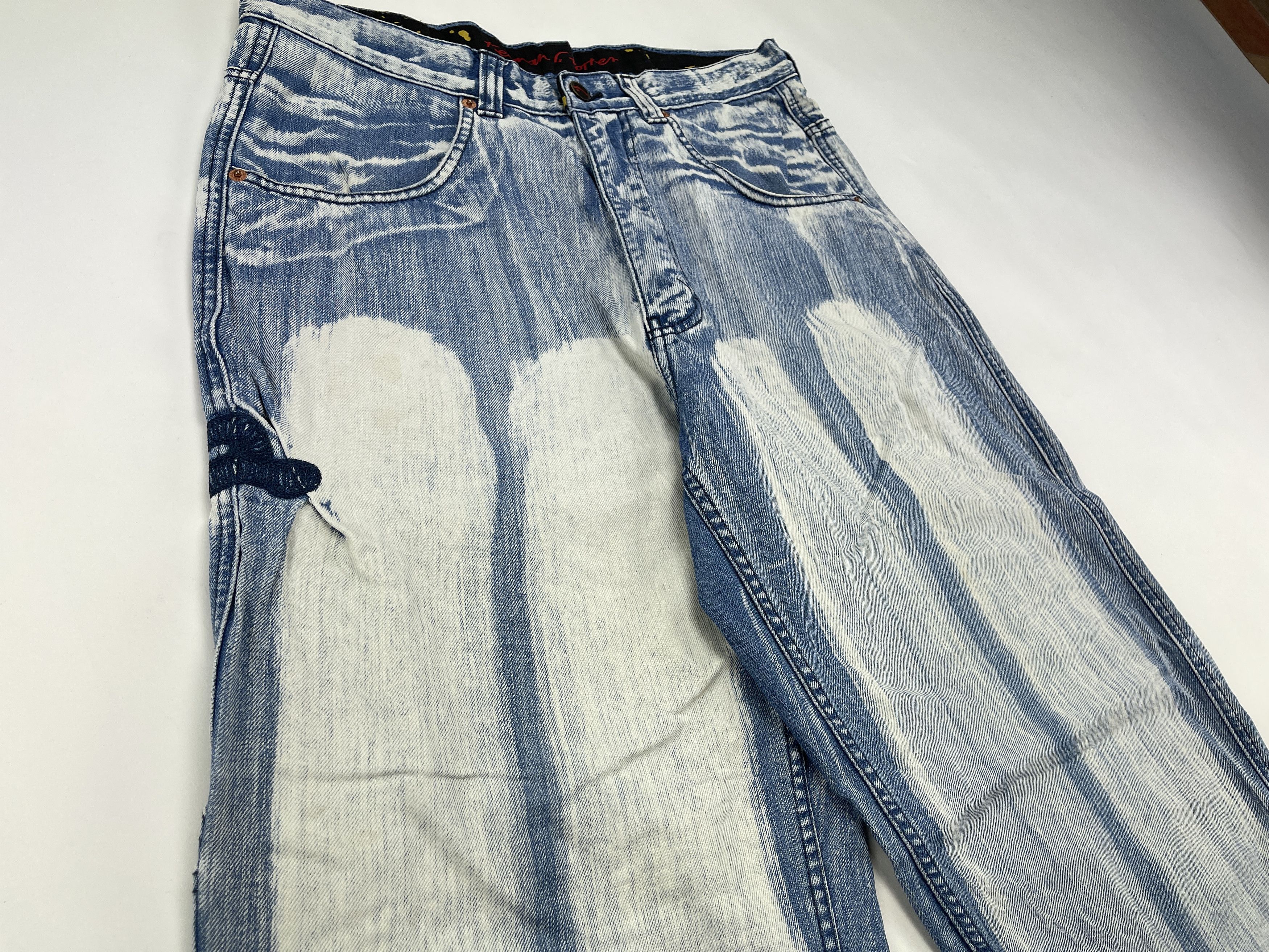 Freeman T. Porter Freeman T. Porter jeans, vintage hip hop baggy, acid wash 34 Size US 34 / EU 50 - 10 Thumbnail