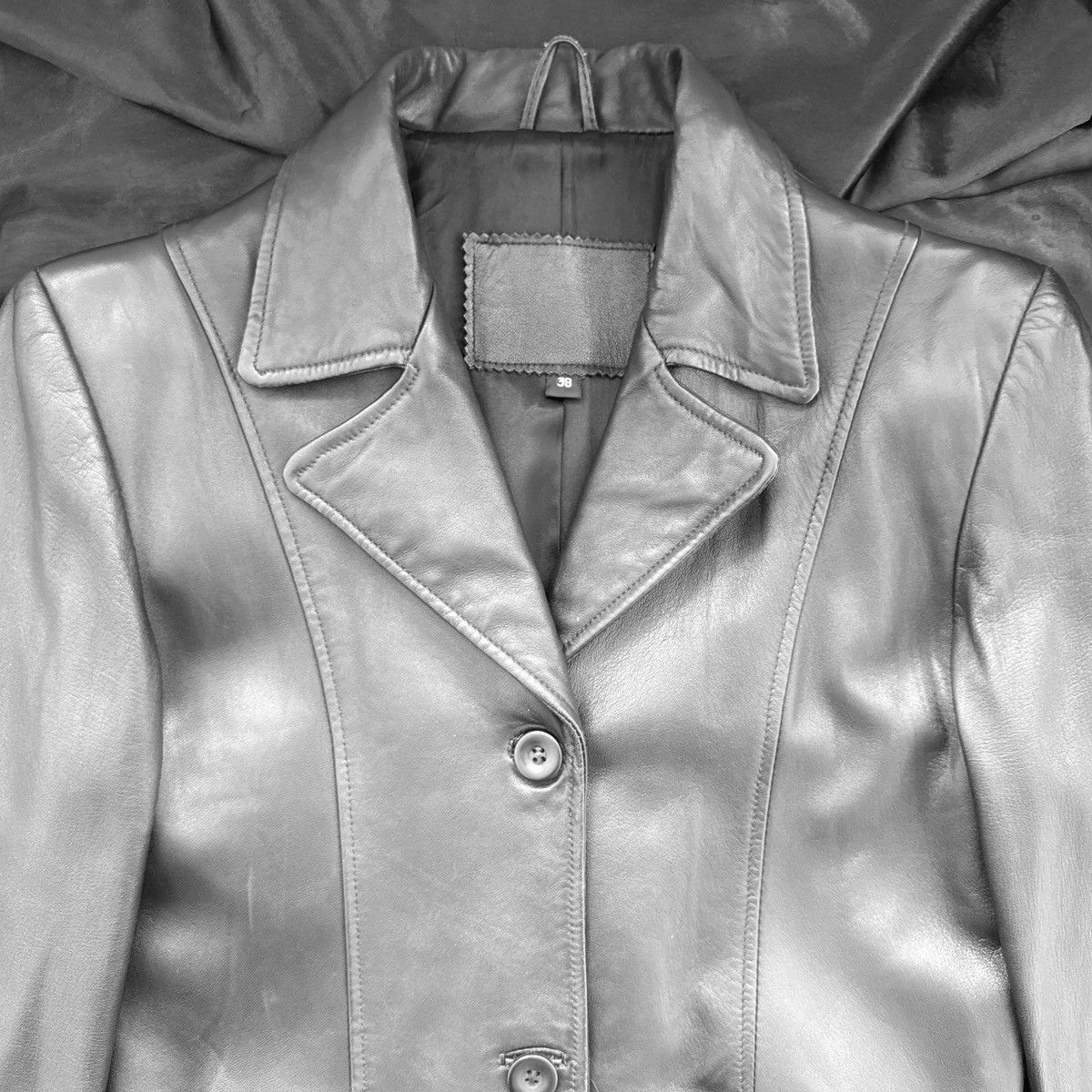 Vintage Iconic super long matrix leather coat Size M / US 6-8 / IT 42-44 - 4 Thumbnail