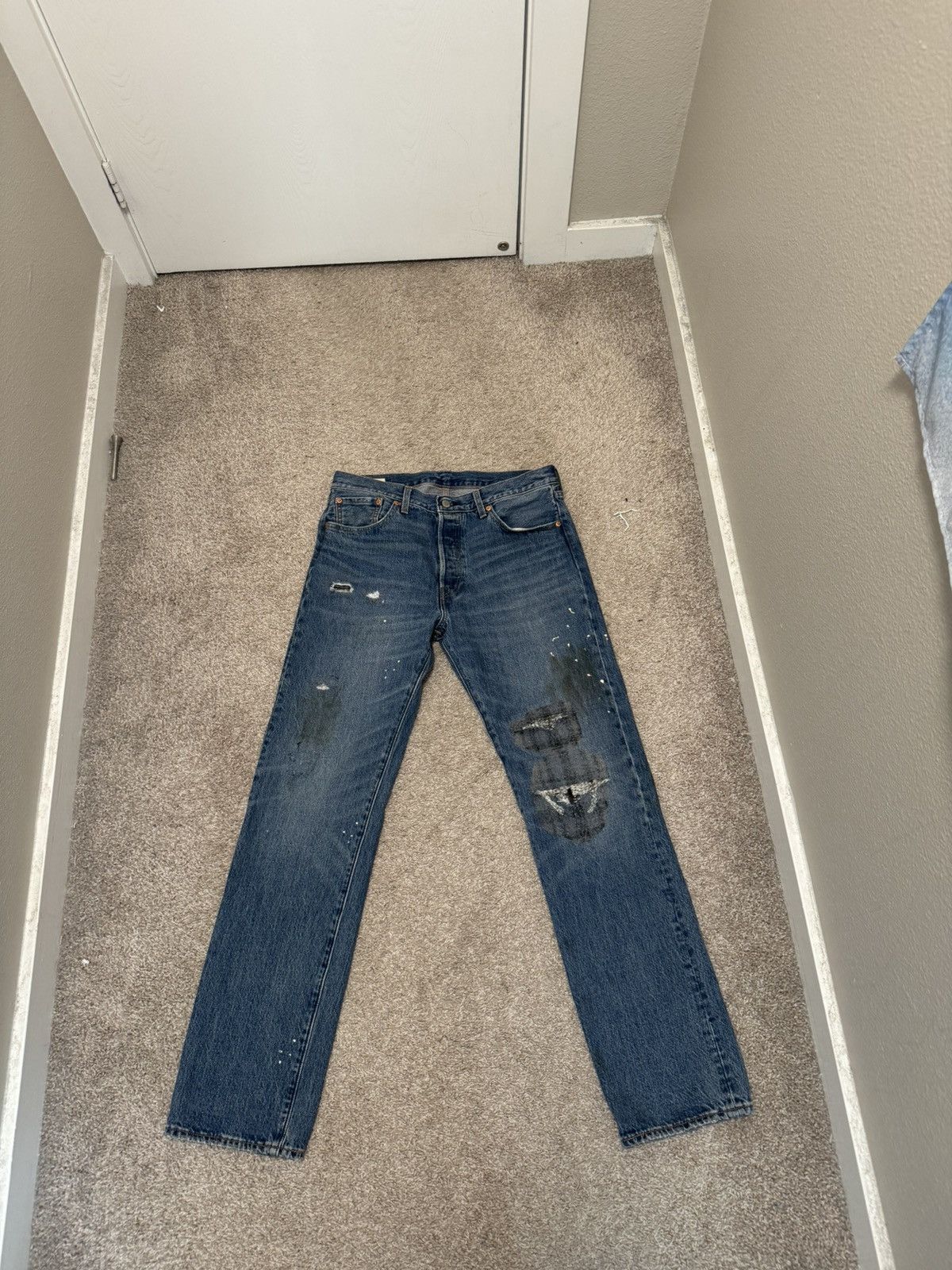 Levi's Levis 501 Premium Paint Splatter sizs 34x34 Size US 34 / EU 50 - 1 Thumbnail