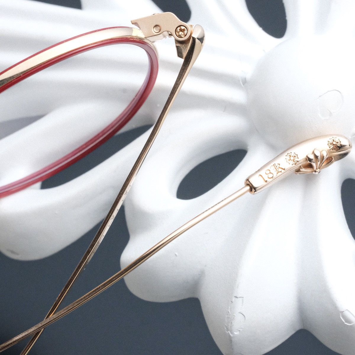 CHROME HEARTS BONE PRONE I GLASSES