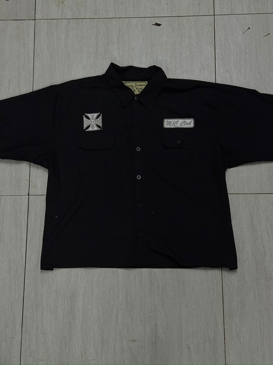 West Coast Choppers VINTAGE WEST COAST CHOPPERS BOXY BUTTON UP WORKSHIRT Size US M / EU 48-50 / 2 - 2 Thumbnail