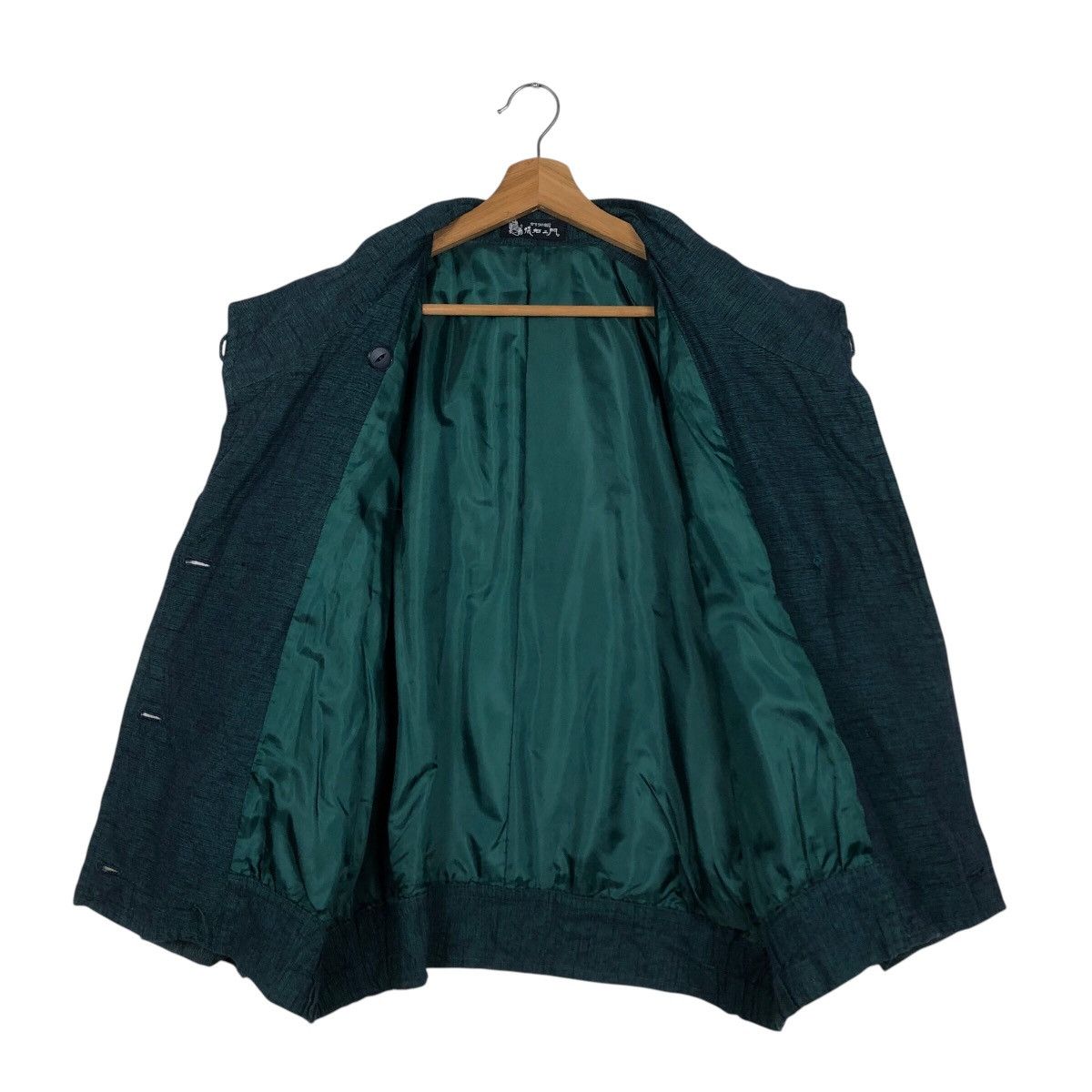 Japanese Brand Rich Green Vintage Bomber Jacket Unknown Brand Issey Miyake Size US M / EU 48-50 / 2 - 14 Thumbnail