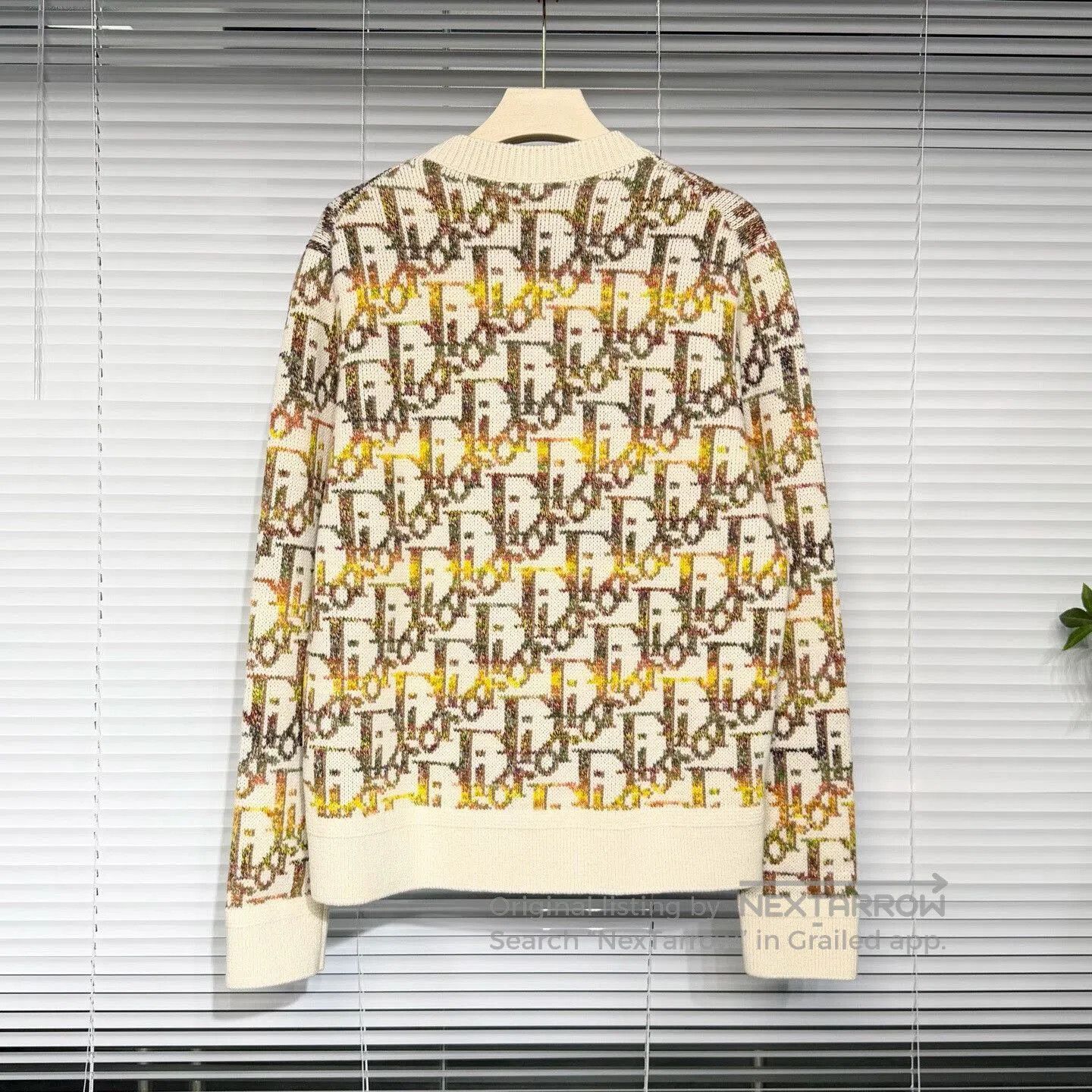 Dior dior yellow knitted logo sweater xl. Size US XL / EU 56 / 4 - 2 Thumbnail
