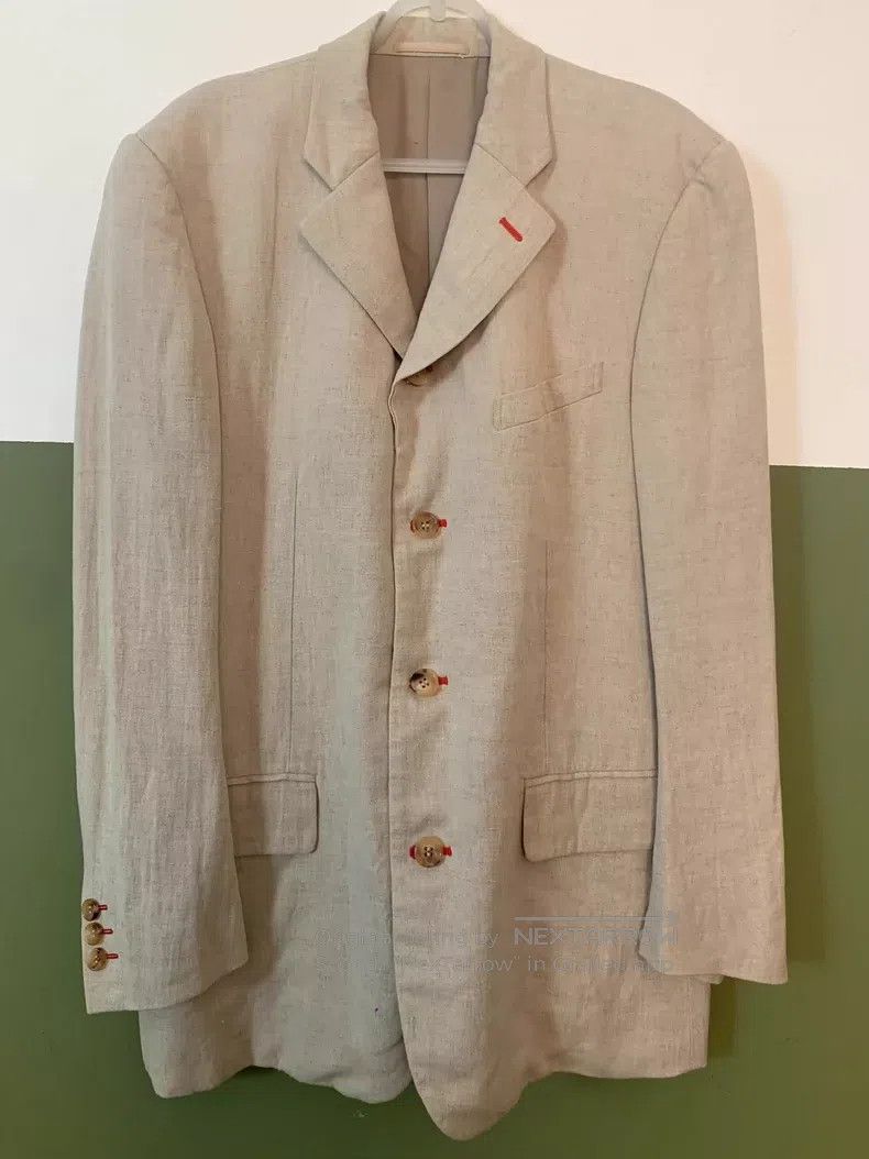 Comme des Garcons Comme Des Garcons Linen red thread jacket Size S / US 4 / IT 40 - 1 Thumbnail