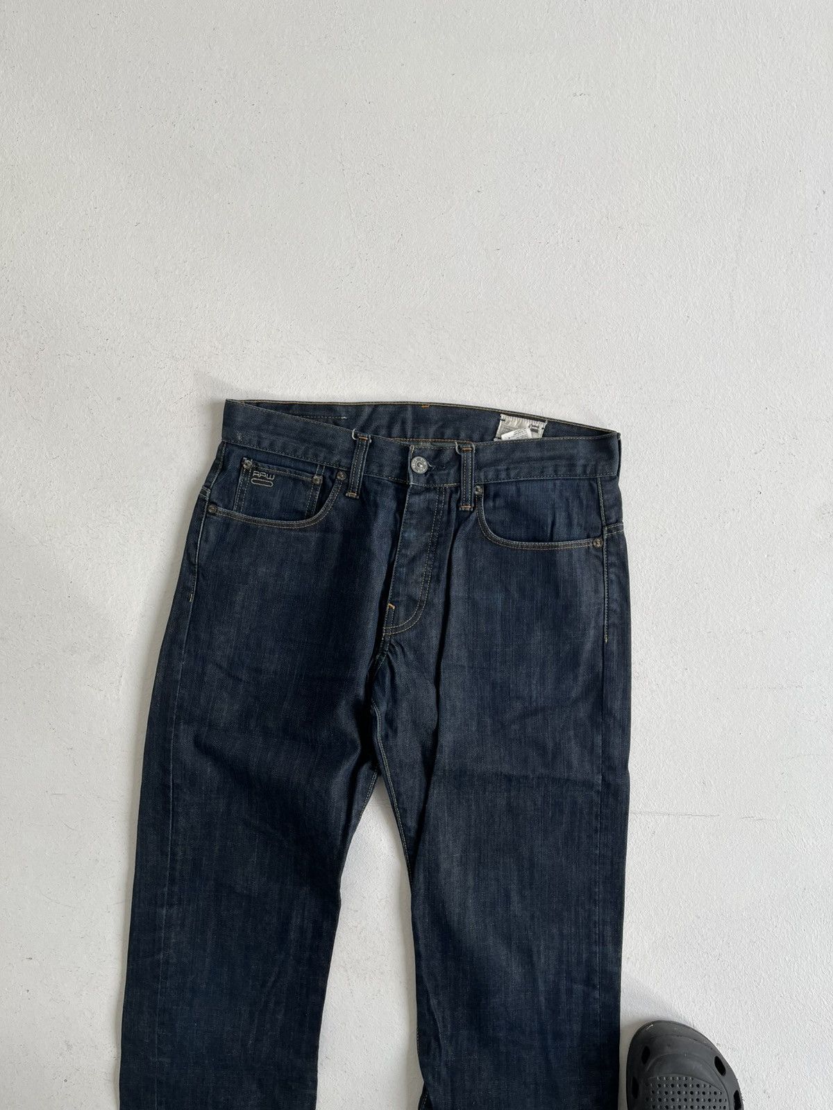 G-Star Vintage G Star Raw navy denim jeans y2k edwin style Size US 32 / EU 48 - 3 Thumbnail
