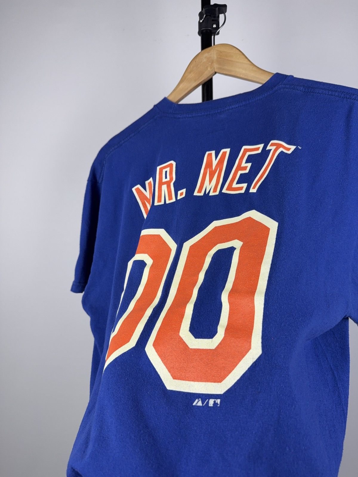 MLB × Vintage Crazy Vintage Majestic Mets Mr. MET T Shirt MLB Size US L / EU 52-54 / 3 - 6 Thumbnail