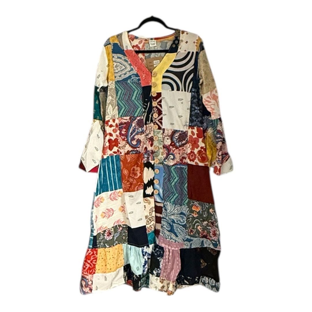 Other Ashley Taylor Boho Patchwork Cotton Dress NWT Size ONE SIZE - 2 Thumbnail
