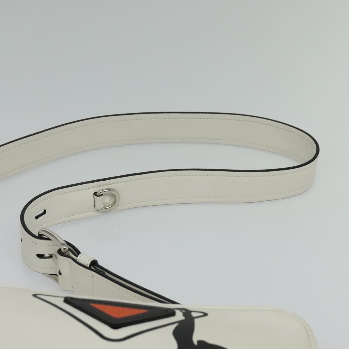 Prada PRADA Shoulder Bag Leather White Silver Size ONE SIZE - 8 Thumbnail