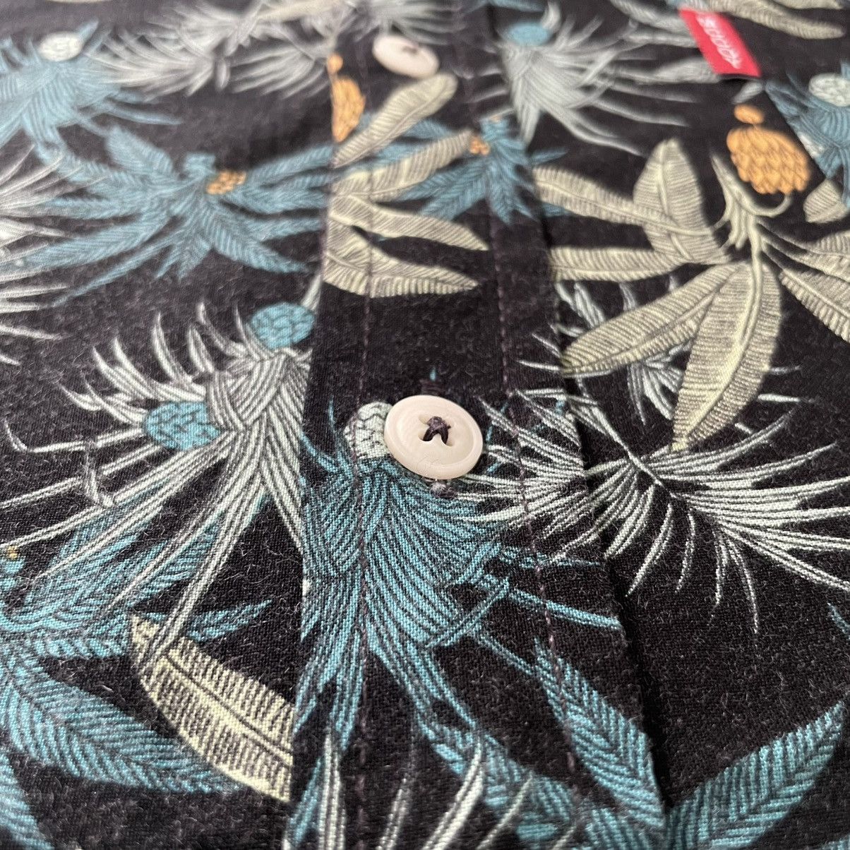 Japanese Brand The Real McCoy Hawaiian Shirt Botanical Printed Casual Size US M / EU 48-50 / 2 - 9 Thumbnail