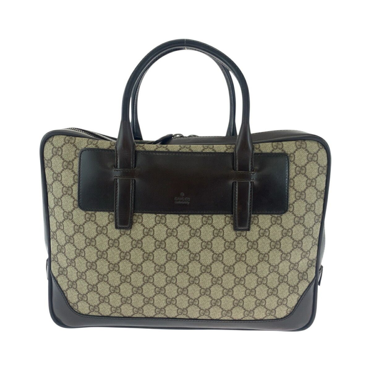 Gucci Gucci Gucci GG Supreme Canvas Leather Briefcase Textile Business Bag 101666 DUTY FREE for USA Size ONE SIZE - 1 Thumbnail