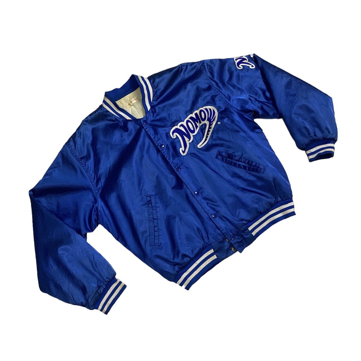 MLB × Vintage Vintage 90s MLB Toyota Hideo Nomo Satin Jacket Size US L / EU 52-54 / 3 - 6 Thumbnail