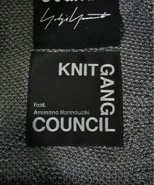Yohji Yamamoto BLACK scandal yohji yamamoto acrylic black x grey knit Size US XL / EU 56 / 4 - 4 Thumbnail