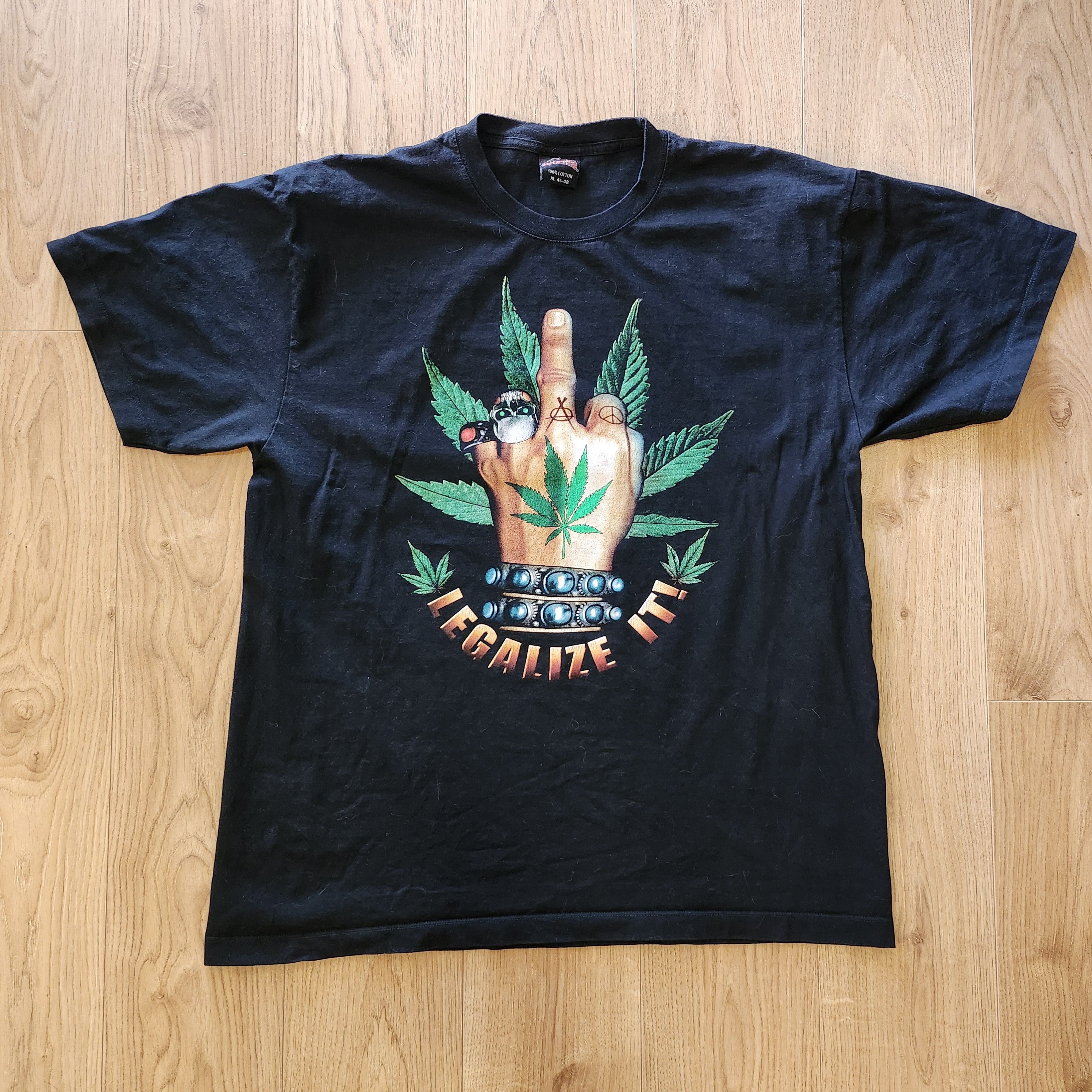 Vintage Vintage Legalize It Shirt XL Marijuana Pack FASHION VICTIM